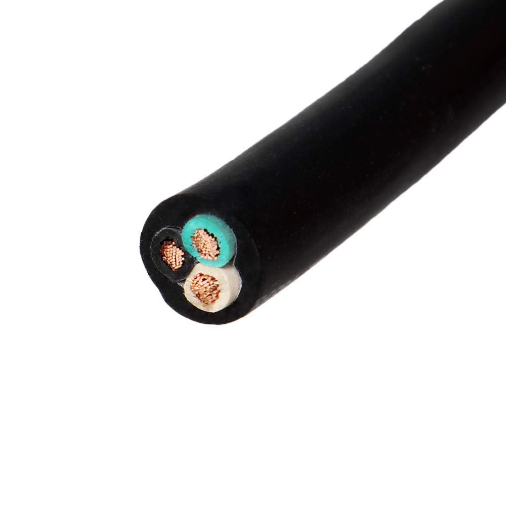LuRay 12/3 SJOOW Heavy Duty Extension Cord - 50 ft Bulk Wire for Power Tools, Outdoor Equipment & Industrial Use