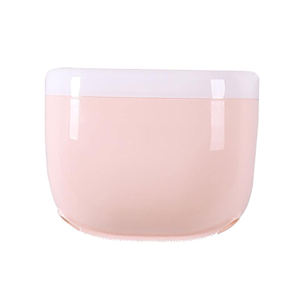 Pink Wall Mounted Toilet Paper Holder with Phone Shelf - Waterproof Bathroom Tissue Dispenser & Mobile Phone Storage Rack for Bathroom, Kitchen, and Office Organization