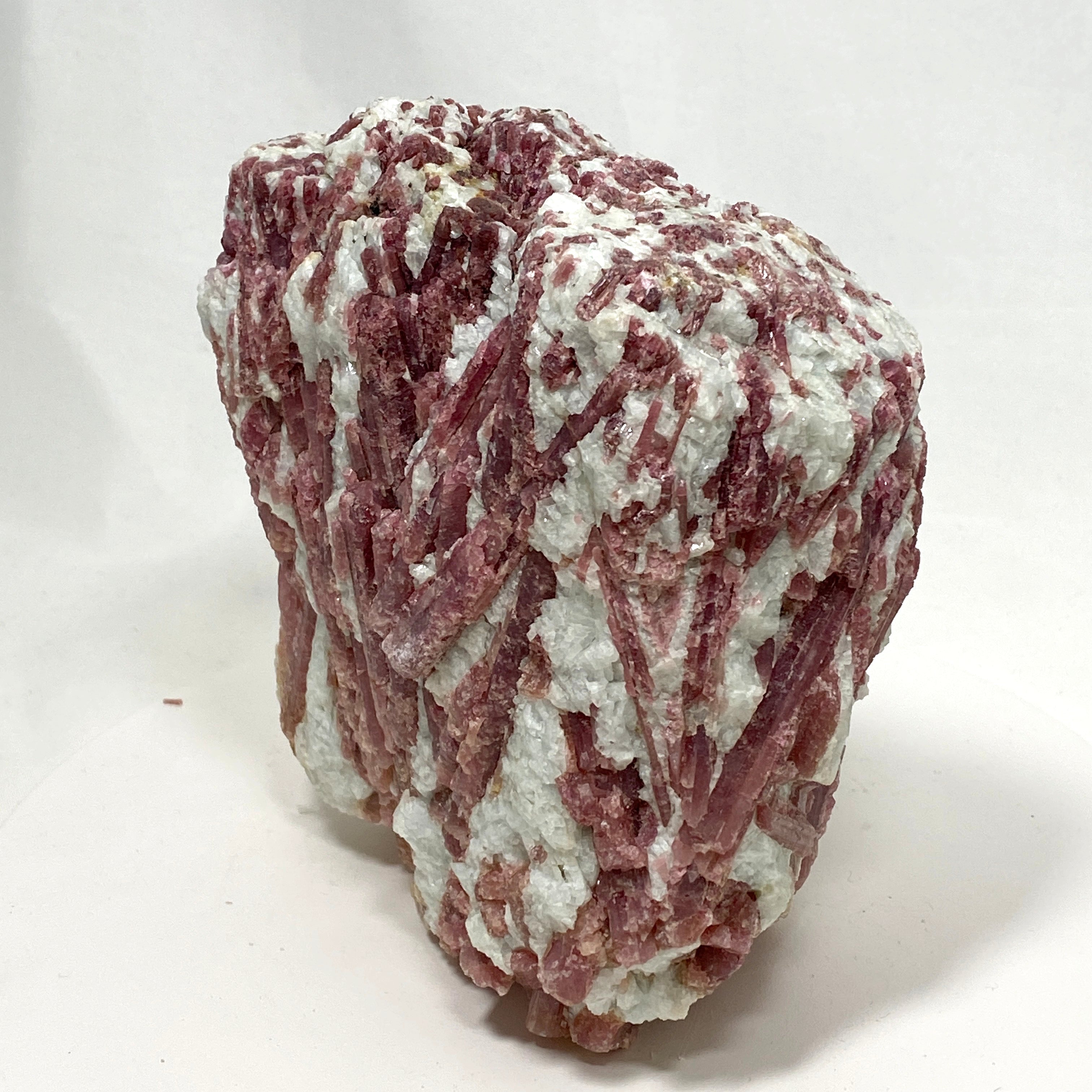 Natural Pink Tourmaline on Quartz Crystal - PTQ 05 Specimen for Mineral Collection, Healing & Home Decor | Perfect for Meditation, Reiki & Display Cases