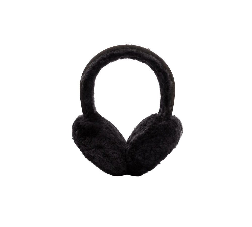 Australian Shepherd® UGG Women's Adjustable Sheepskin Wool Earmuffs - Connie Style for Winter Warmth & Fashion | Perfect for Outdoor Activities, Skiing, and Cold Weather Protection
