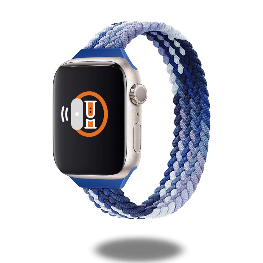 Premium Slim Braided Solo Loop Bands for Apple Watch - Comfortable & Durable Stretchable Sport Strap - Ideal for Running, Workouts & Everyday Wear