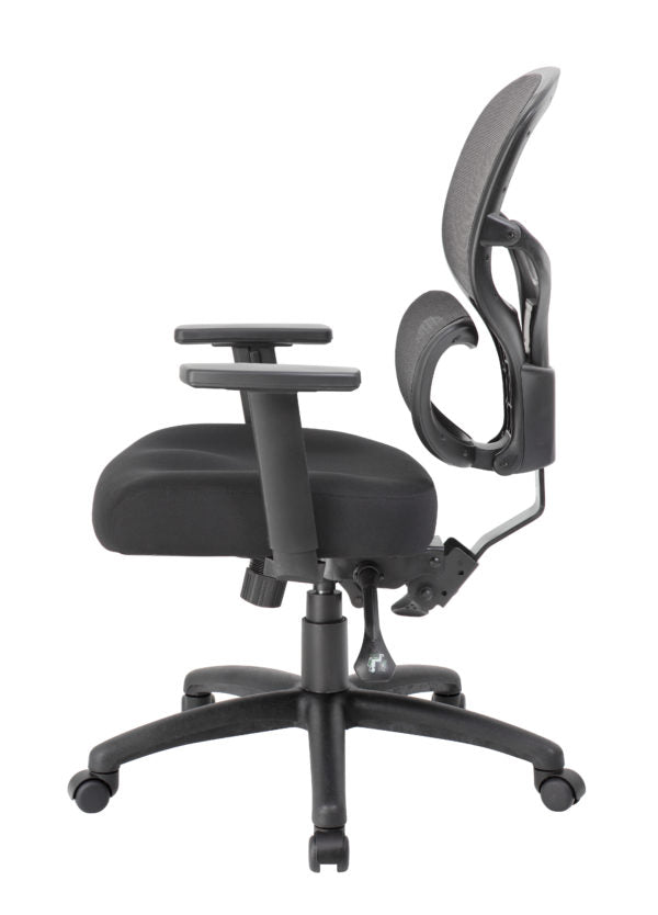 Boss Mesh Back Ergonomic Office Chair B6338 - Adjustable Lumbar Support & Breathable Design for Home & Office Workspaces