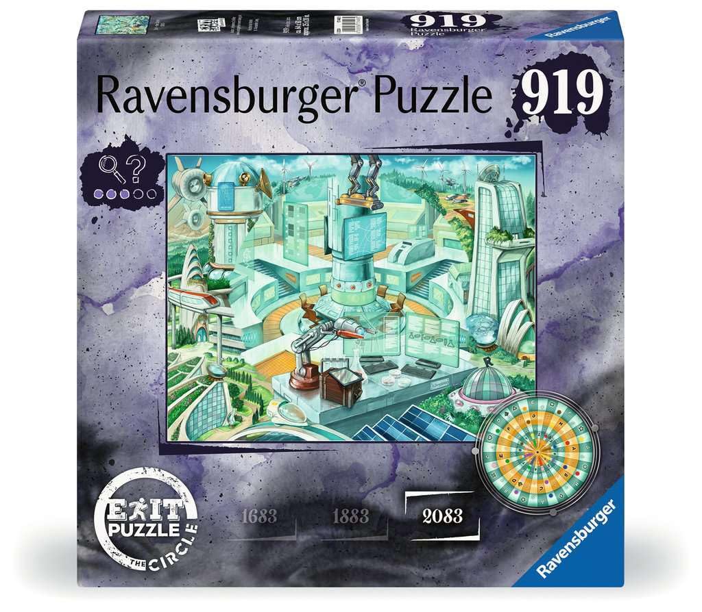 Ravensburger Exit Puzzle - The Circle 2083 | 919-Piece Escape Room Puzzle for Teens & Adults | Challenging Mystery Board Game for Family Game Night & Party Fun