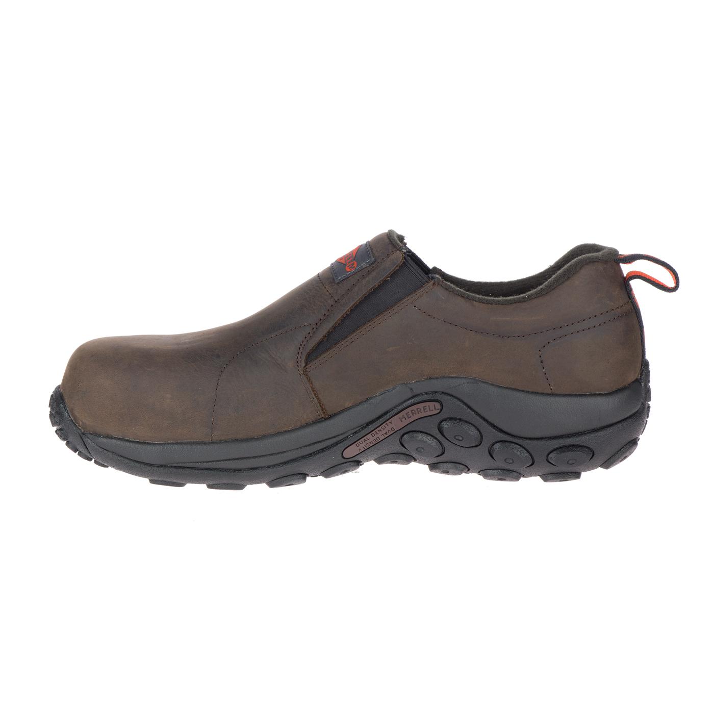 Men's Carbon Fiber Jungle Moc LTR SD Work Shoes - Lightweight Safety Toe for Construction & Outdoor Work - Espresso Brown