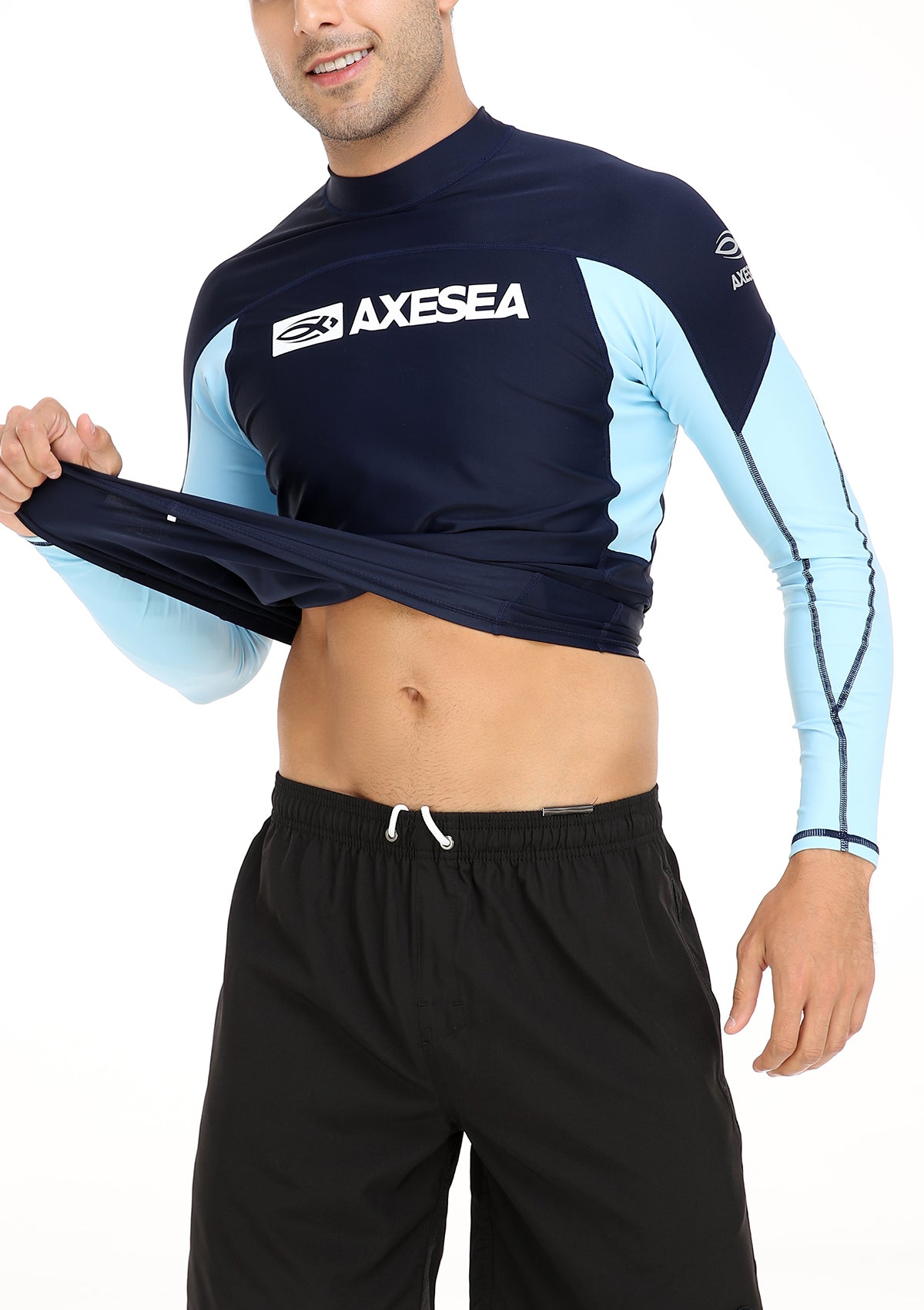 Axesea Team Long Sleeve UPF 50+ Sun Protection Rash Guard Shirt for Men & Women - Perfect for Swimming, Surfing, Beach & Outdoor Activities