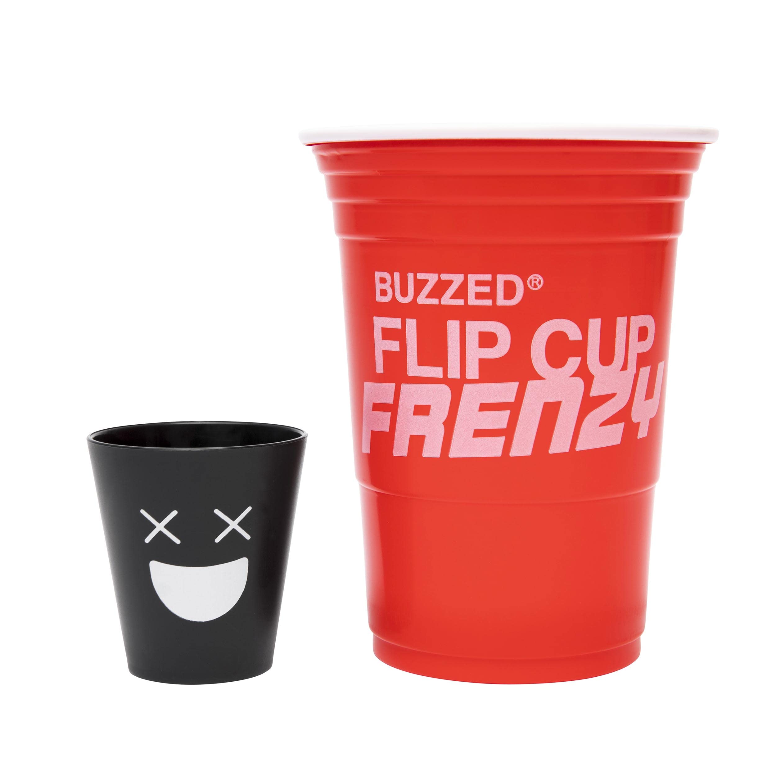 Buzzed Flip Cup Frenzy Drinking Game - Hilarious Adult Party Game for College & Back to School Gatherings - Fun Group Drinking Challenge for Parties & Social Events