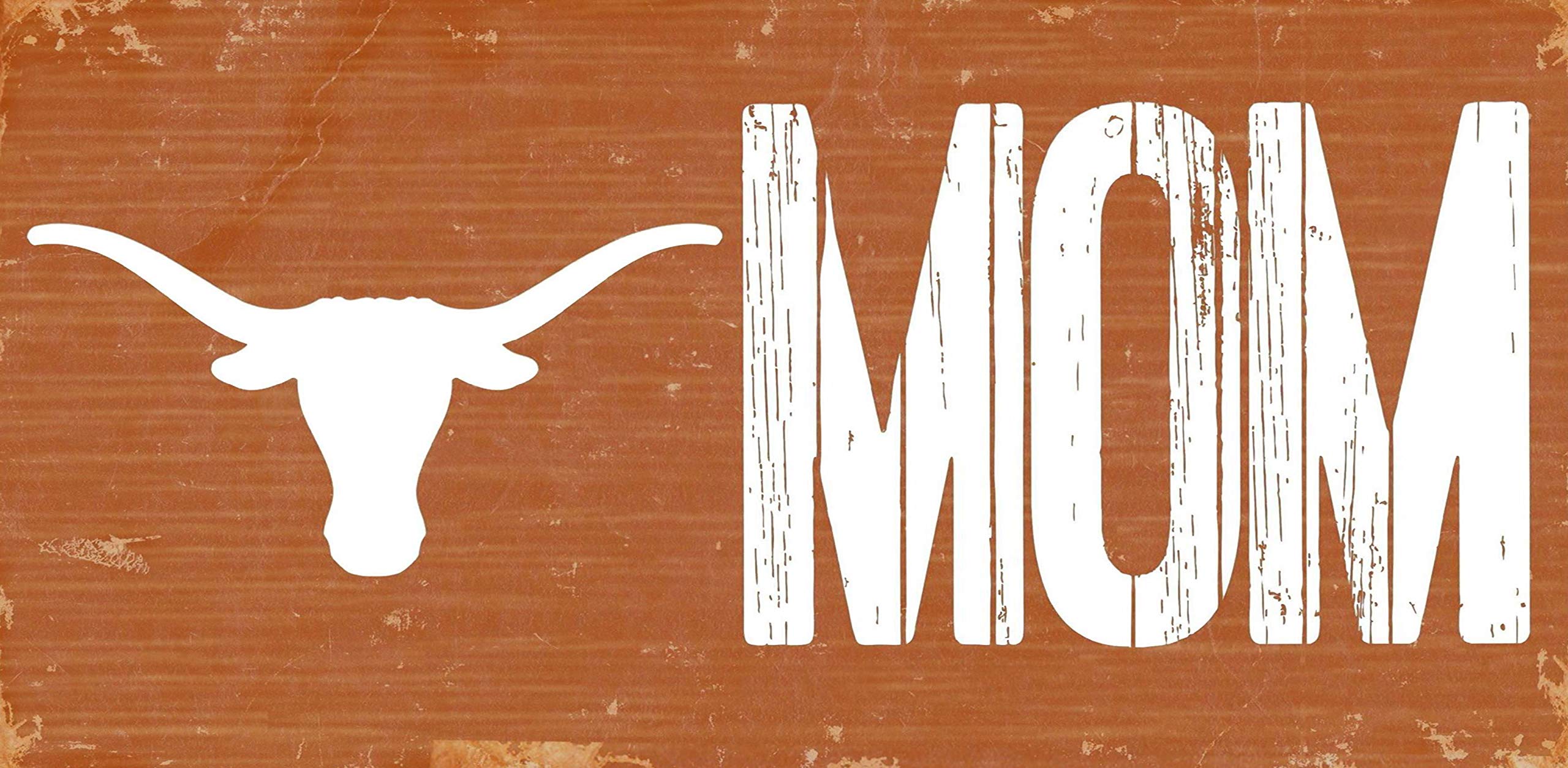 Fan Creations NCAA Mom Wood Sign - Texas Longhorns Team Spirit Home Decor for Game Day & College Dorm Room