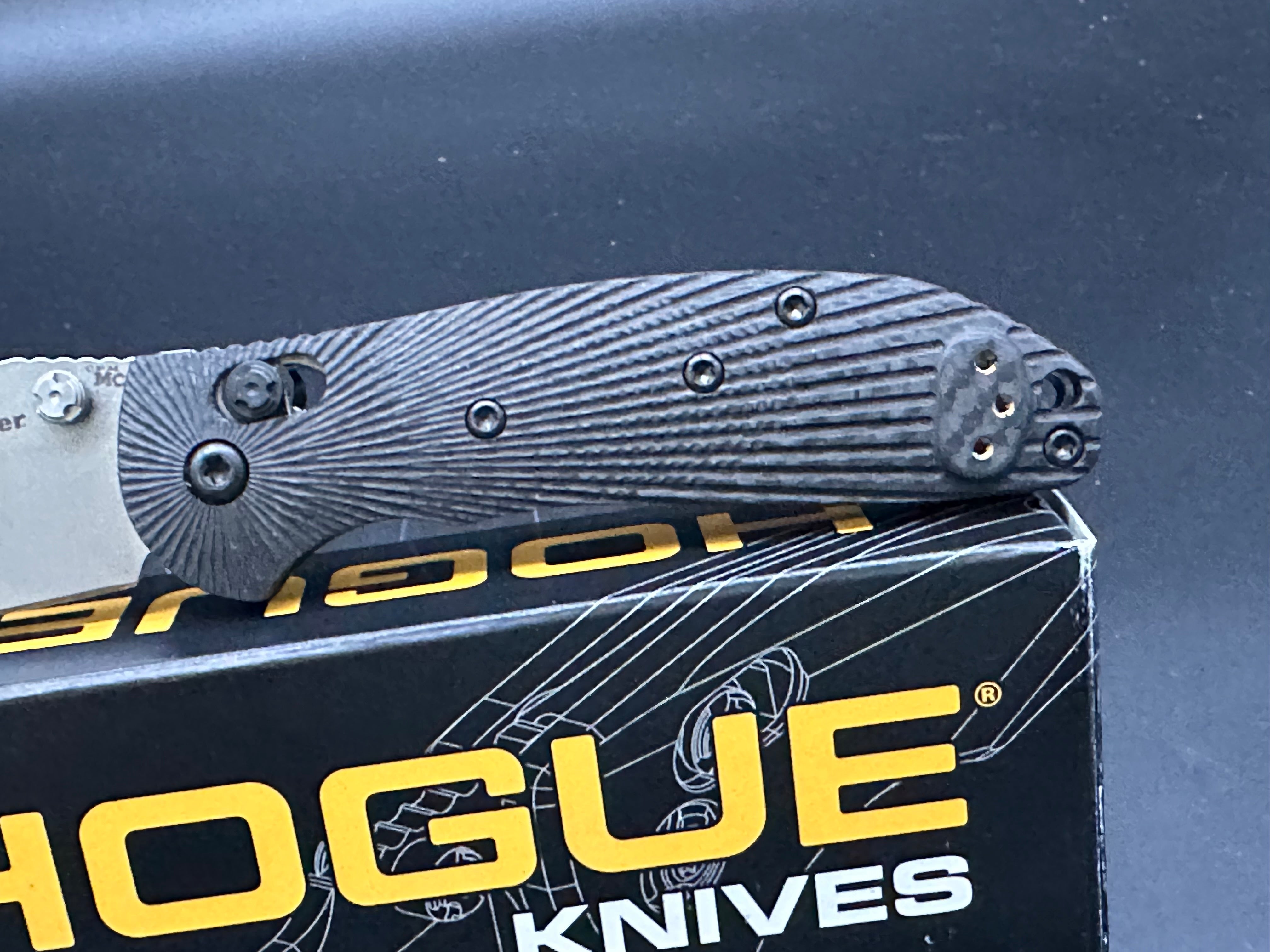 Doug Ritter Mini RSK Carbon Fiber Pocket Knife with Magnacut Steel - EDC, Outdoor, Camping & Survival Tool