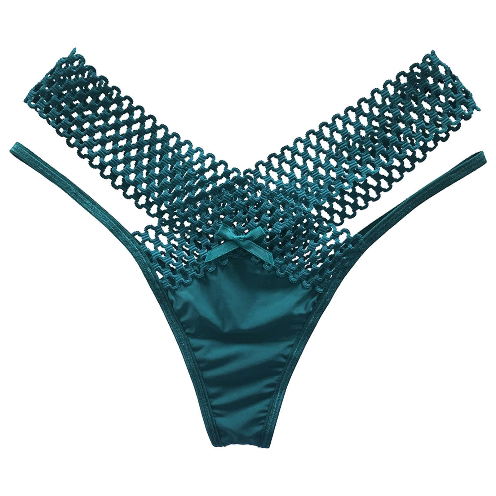Sexy Women's Thong Underwear - Low Rise G-String Panties with Hollow Out & Criss Cross Design, Breathable No Show T-Back Tanga Panties for Daily Wear, Date Night & Special Occasions