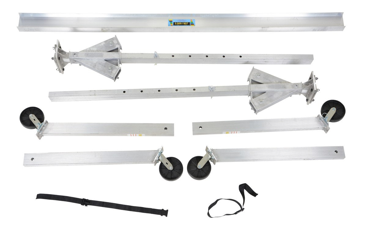 Adjustable Height Aluminum Gantry Crane - Heavy Duty Portable Hoist for Workshop, Garage & Construction Sites - Perfect for Lifting Machinery, Equipment & Materials
