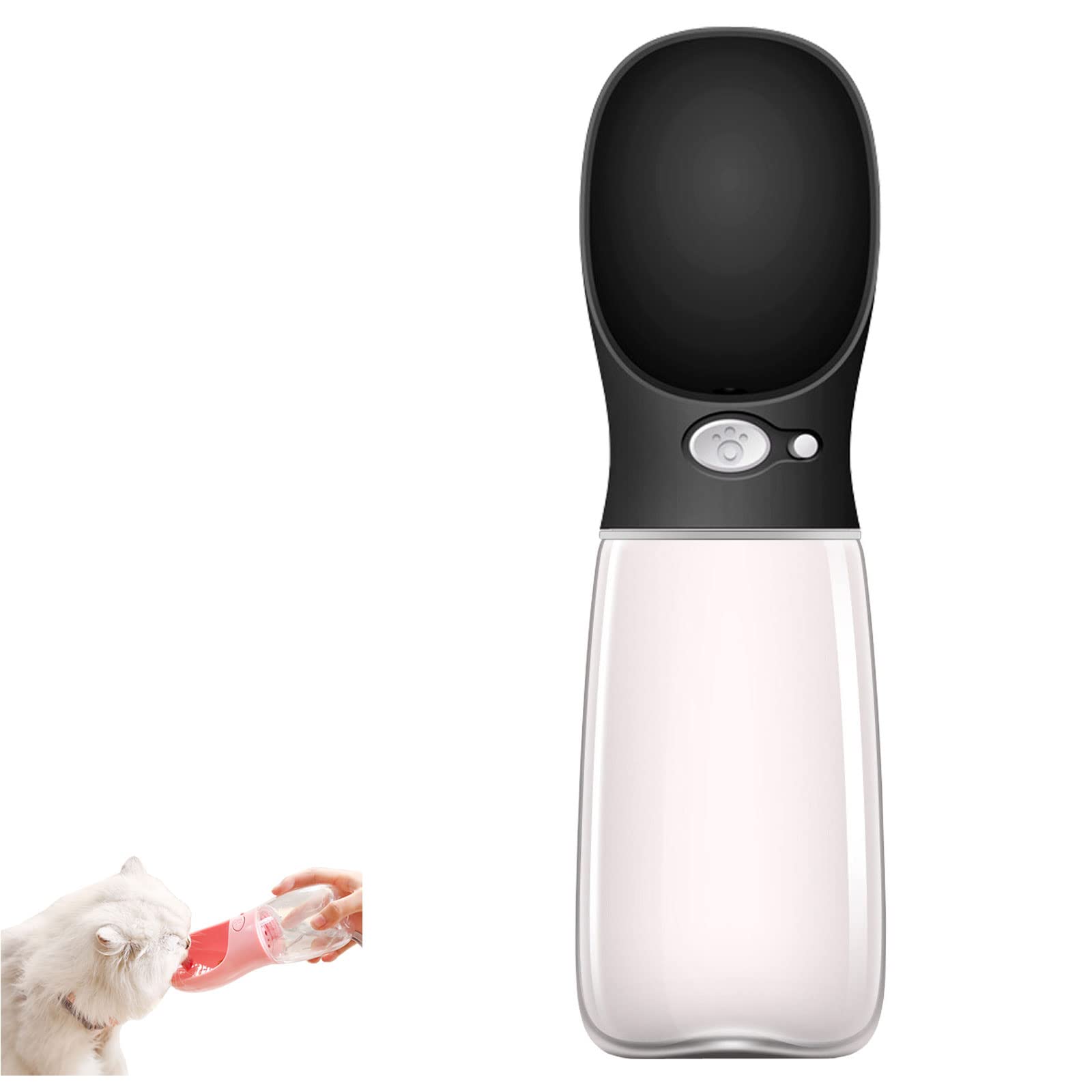 Portable Leak-Proof Dog Water Bottle with Bowl Dispenser - Travel & Outdoor Pet Water Bottle for Walking, Hiking, Camping, and Daily Use