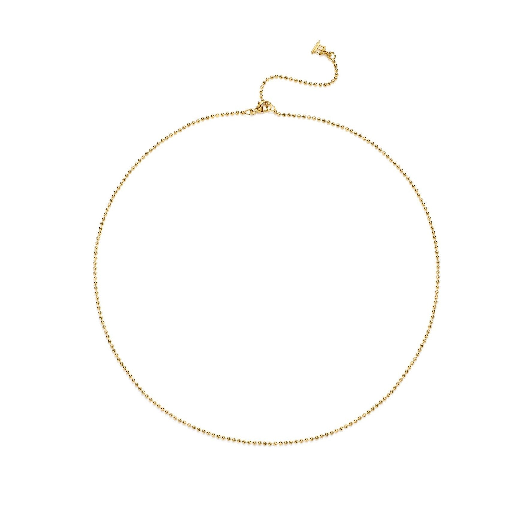 Temple St. Clair Ball Chain Necklace - 18K Gold Plated Elegant Jewelry for Women | Perfect for Everyday Wear, Date Night & Special Occasions