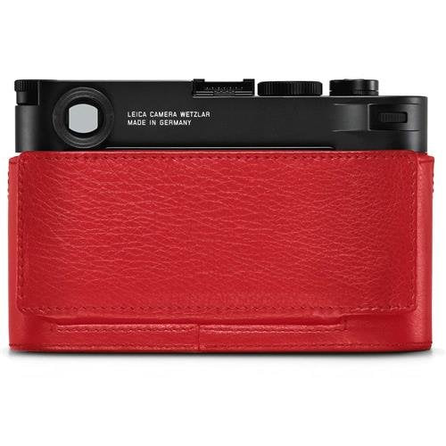 Leica M10 Camera Protector Case - Genuine Leather Cover in Red for Enhanced Protection | Perfect for Travel, Outdoor Photography & Everyday Use