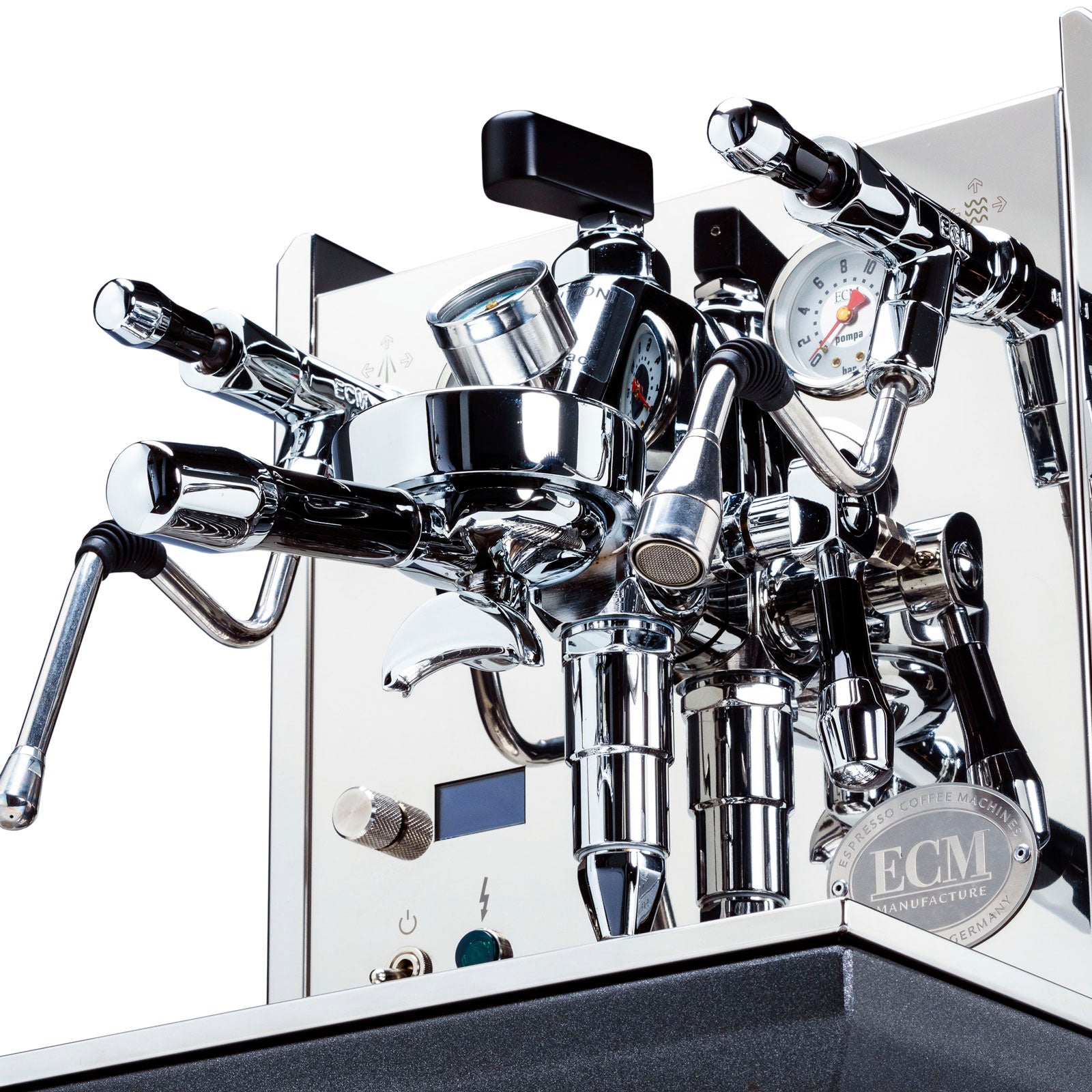 ECM Synchronika II Espresso Machine with Flow Control - Professional Grade Coffee Maker for Home Baristas | Perfect for Espresso, Latte & Cappuccino Making
