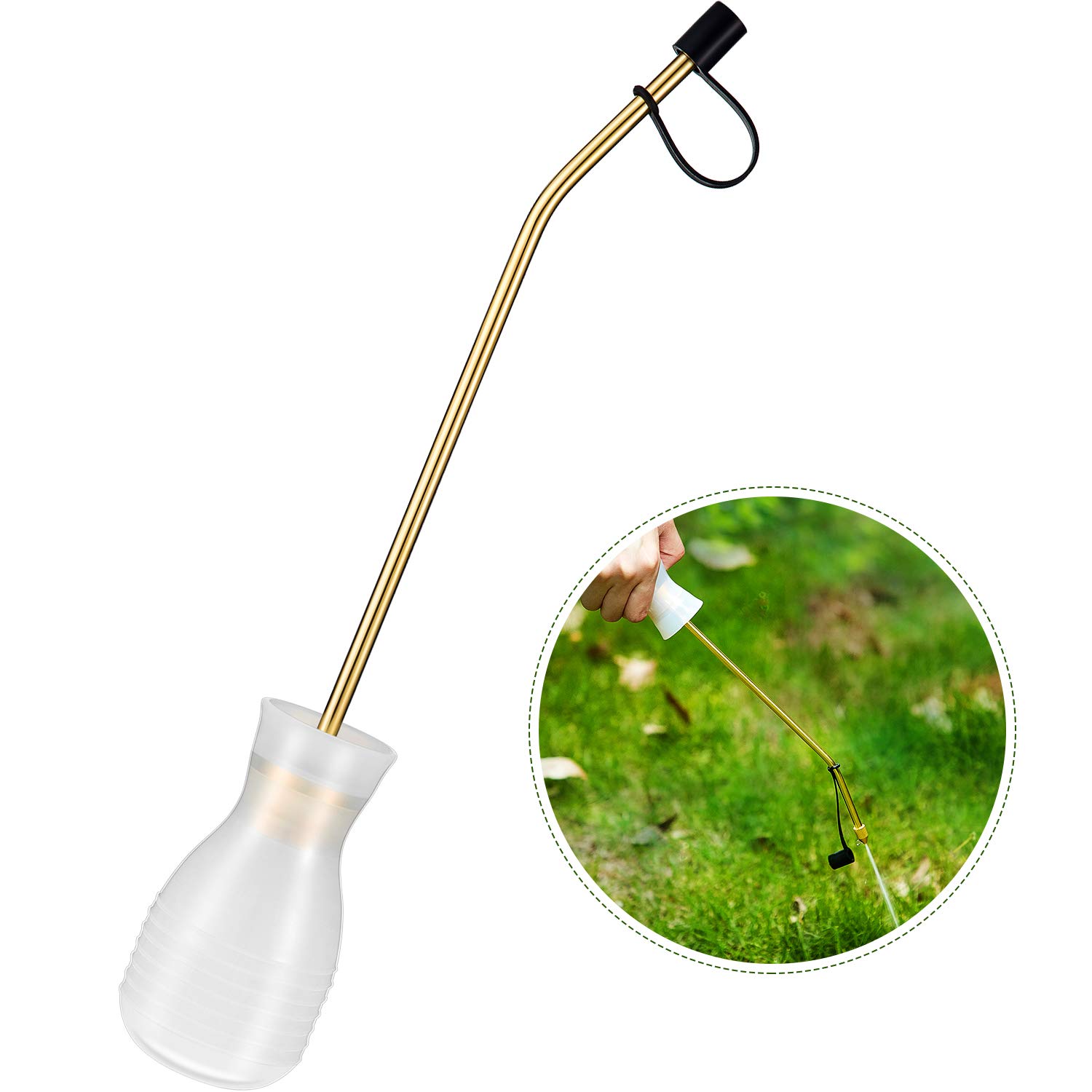 Boao Garden Sprayer Applicator Bulb with Long Copper Tube - Organic Gardening & Agricultural Supplies for Pest Control, Fertilizing, and Plant Care (1 Piece) - Perfect for Indoor Plants, Greenhouses, and Home Gardens
