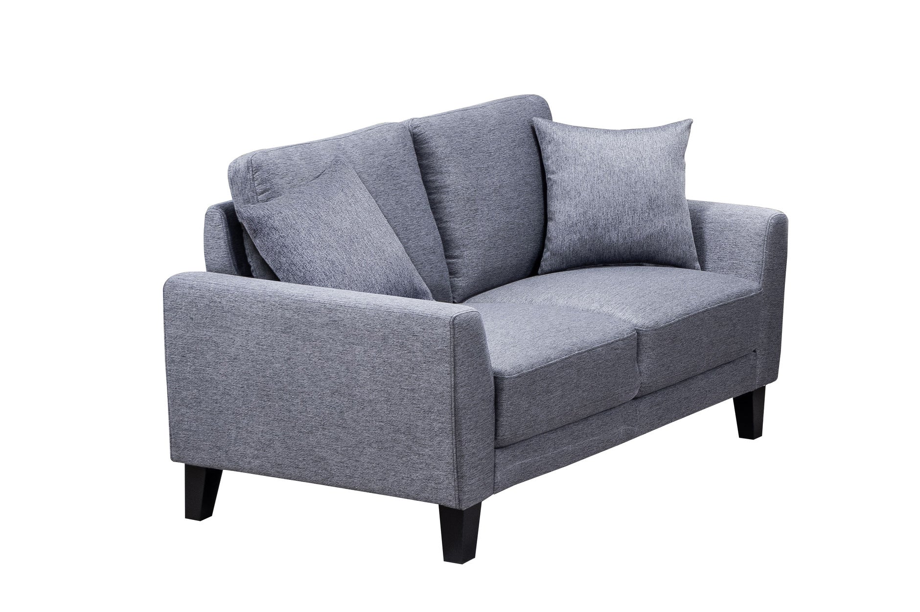 Britta Grey Sofa Set - Modern 3-Piece Living Room Furniture for Small Spaces | Perfect for Apartments, Condos & Cozy Homes