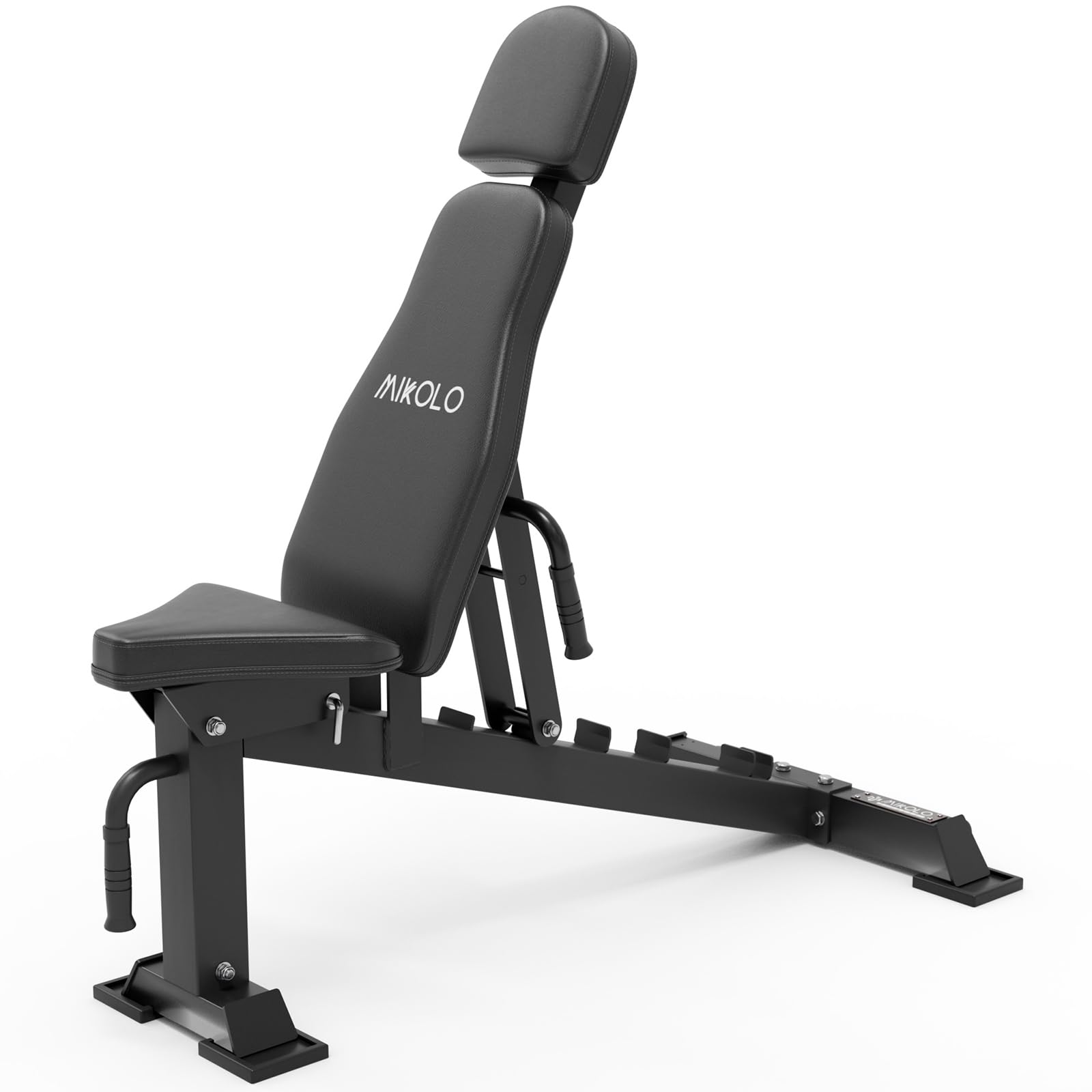 Mikolo Adjustable Weight Bench for Strength Training - 7 Back Positions for Full Body Workout | Home Gym Equipment for Men & Women | Perfect for Weight Lifting, Dumbbell Exercises & Home Fitness Routines