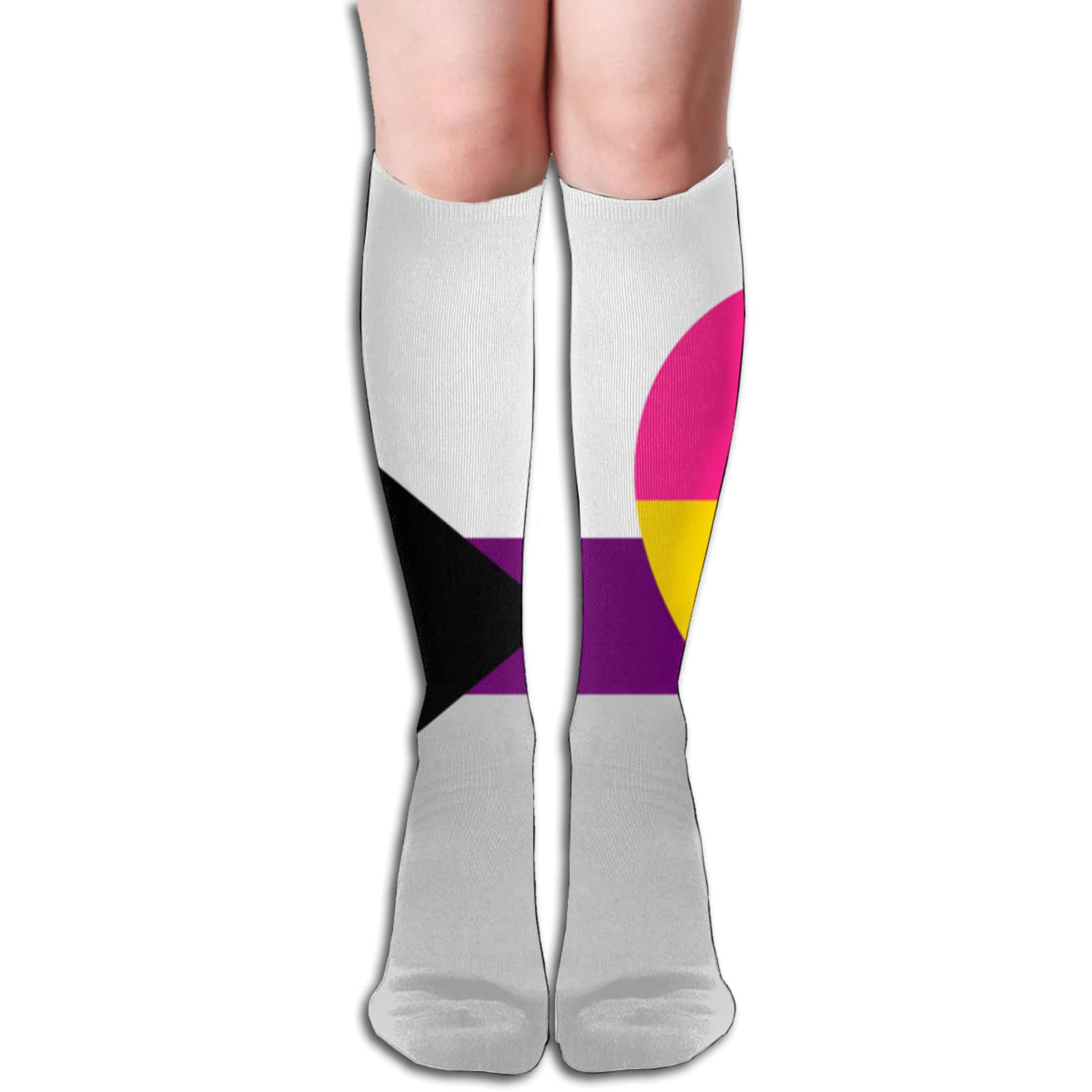 Correctional Officer Knee High Socks for Women - 50cm Novelty Athletic Socks for Work & Casual Wear