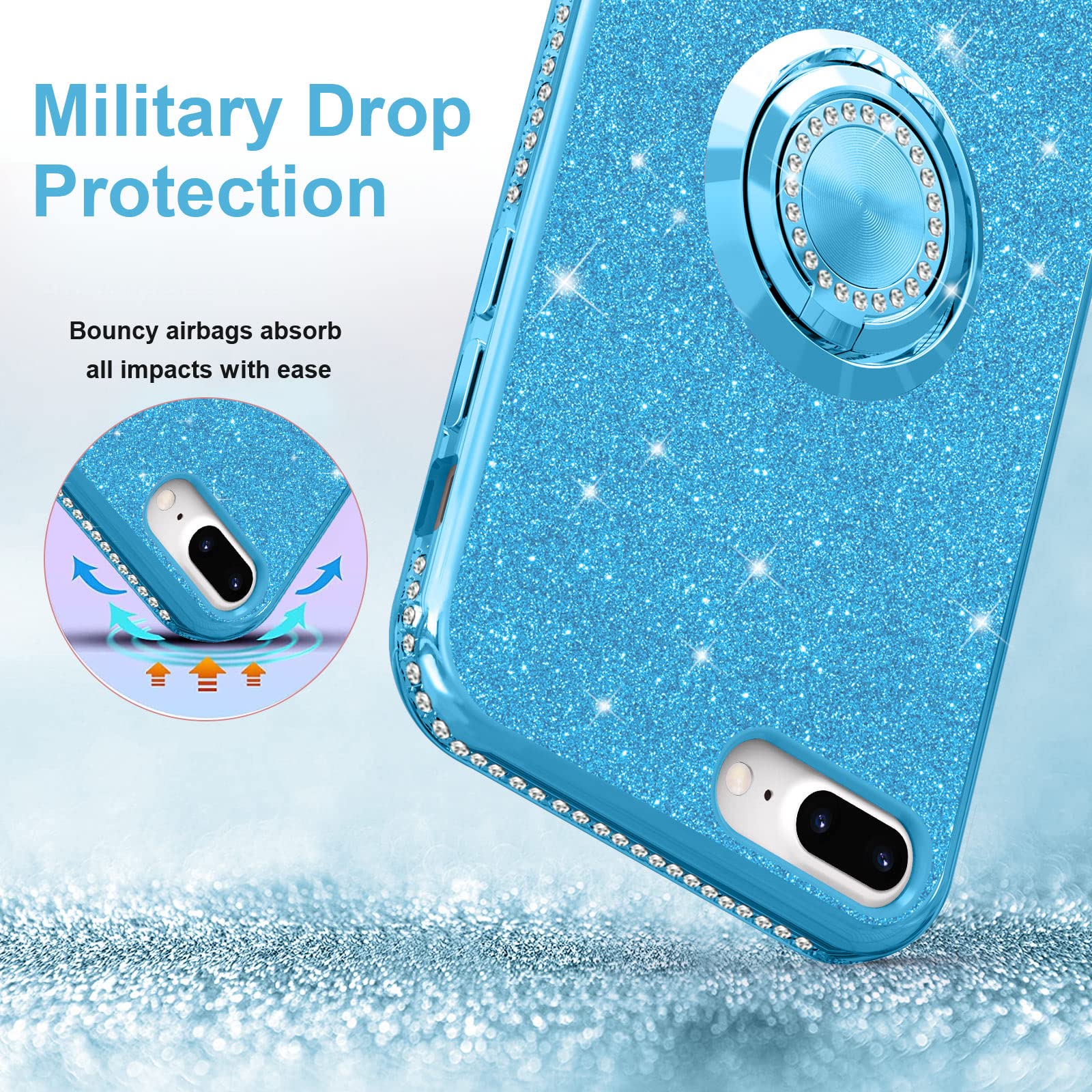 Elegant Sparkle Diamond Phone Case for iPhone 7 Plus/8 Plus (5.5