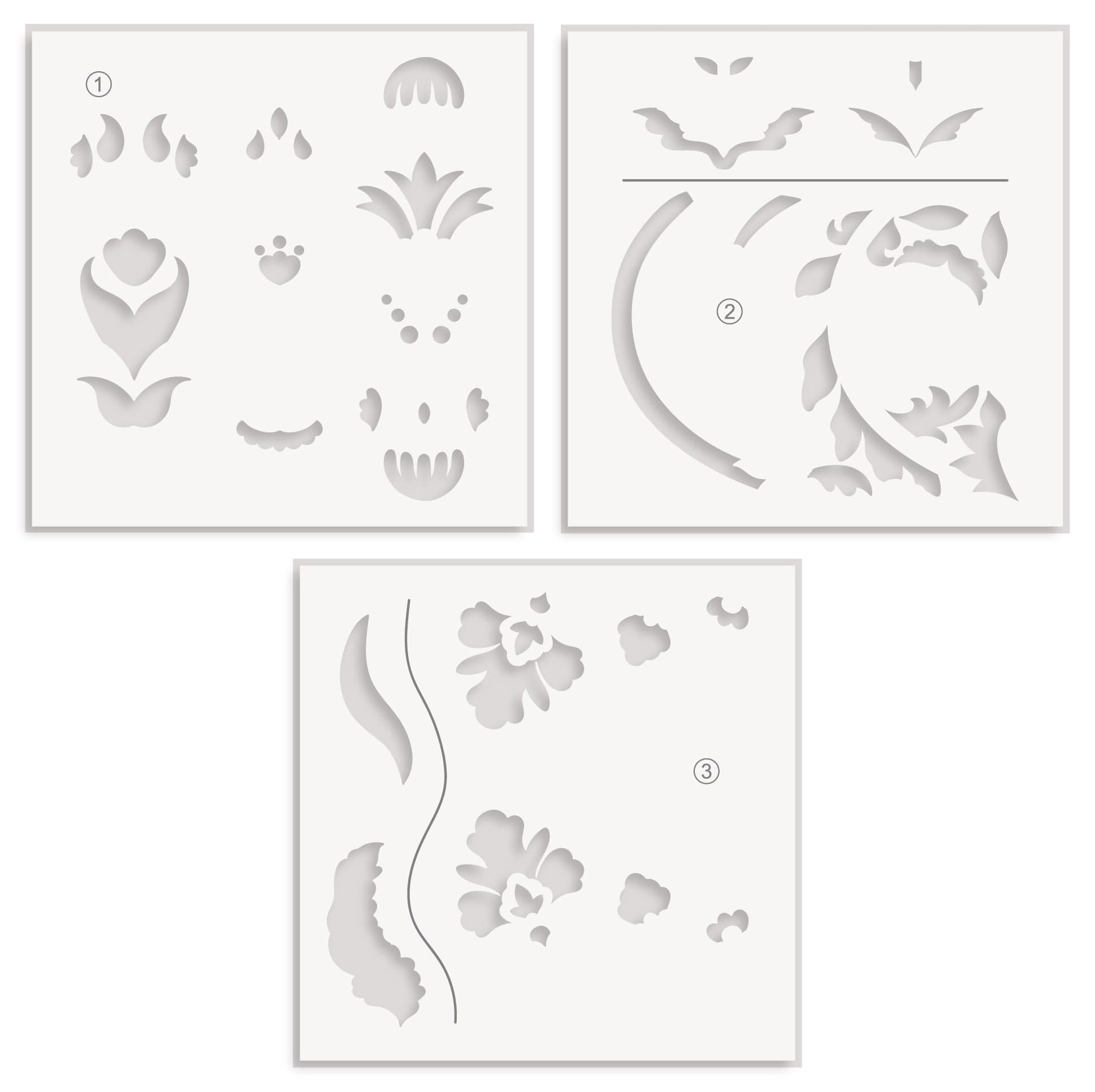 Blooming Motifs Floral Design Home Decor - Perfect for Wall Art, Bedroom, Living Room & Wedding Decorations