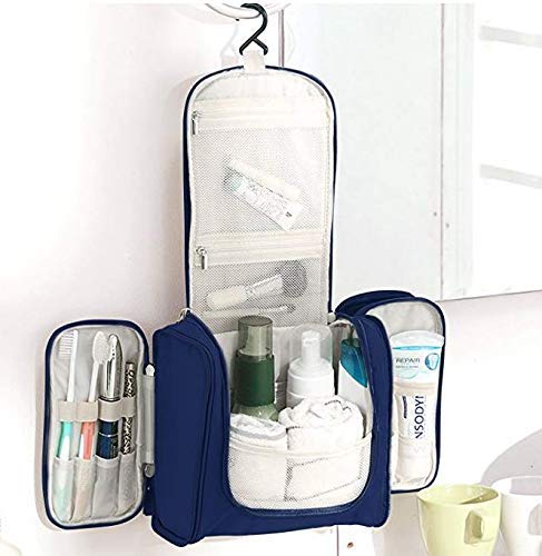 PAVITYAKSH Travel Makeup Organizer Bag - Cosmetic & Accessories Storage Pouch with Hook for Women | Perfect for Travel, Home, and Daily Use