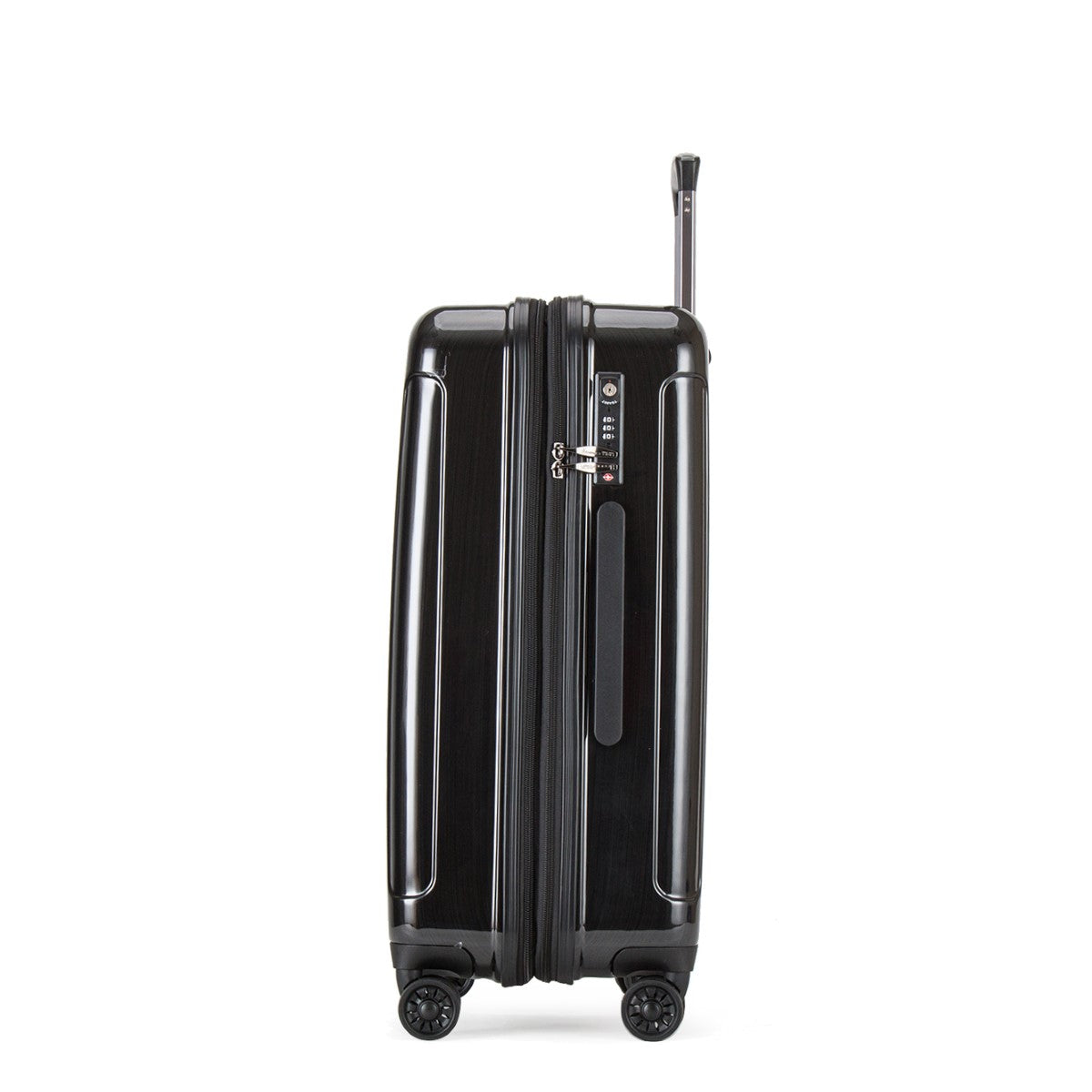 Daycrown 705 Brushed Silver 60MM HINOMOTO Silent Wheels PC Luggage Suitcase - Perfect for Business Travel & Airplane Carry-On