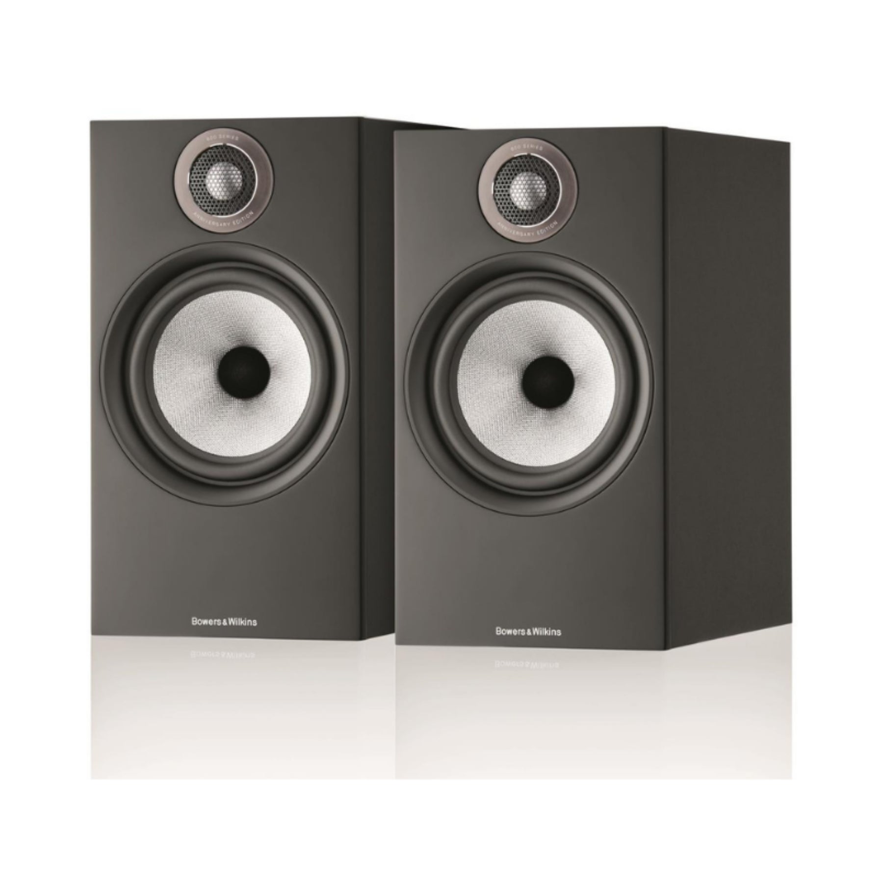 Bowers & Wilkins 606 Anniversary Series Bookshelf Speakers (Pair) - Premium Black Finish | Open Box Clearance Sale | Perfect for Home Theater & Hi-Fi Audio Systems