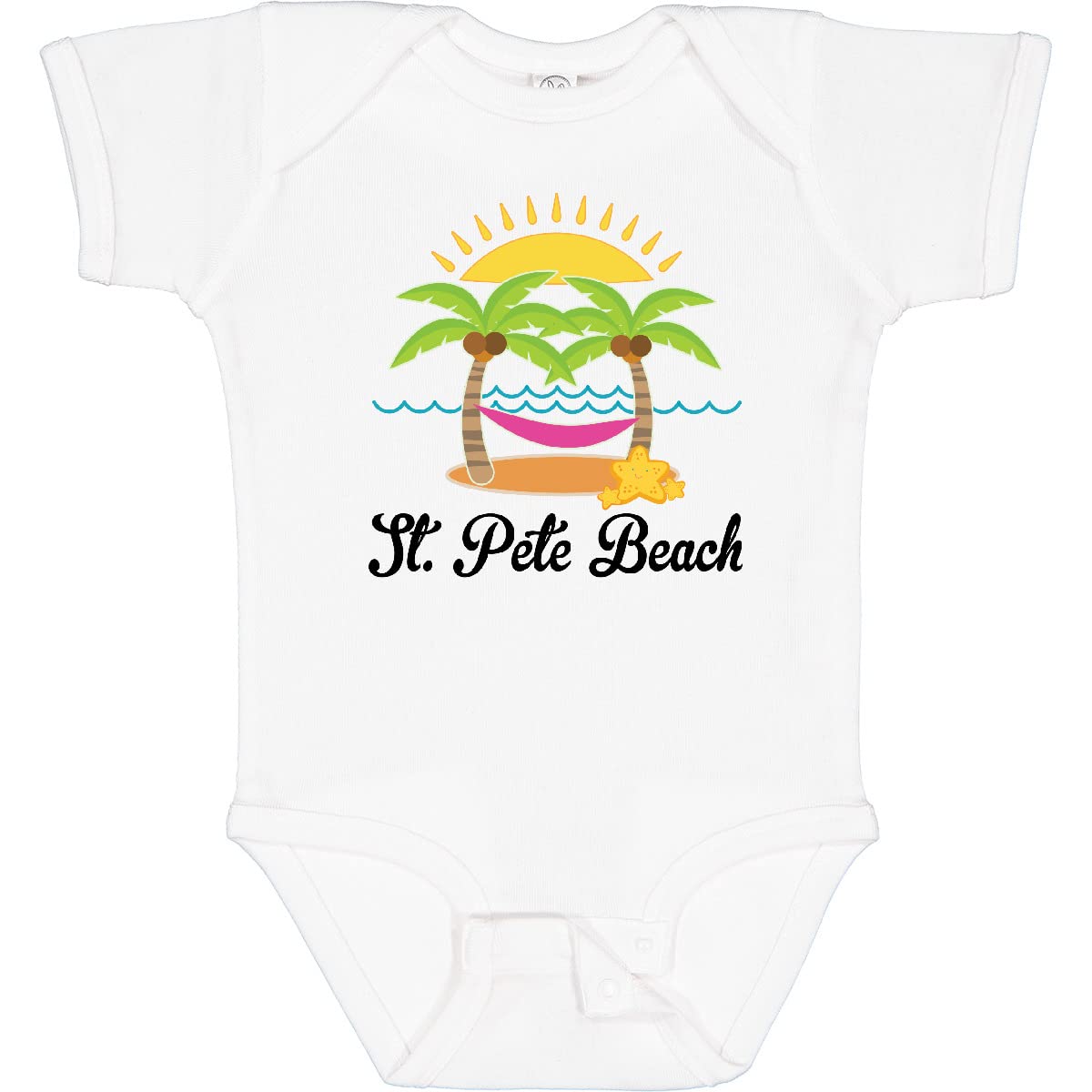 Inktastic St. Pete Beach Florida Vacation Baby Bodysuit - Cute Outfit for Beach Trips & Family Photos