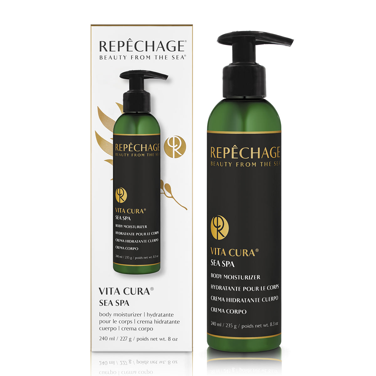 Vita Cura® Sea Spa Body Moisturizer - Hydrating Lotion with Marine Extracts for Dry Skin | Perfect for Post-Shower & Nighttime Skincare Routine