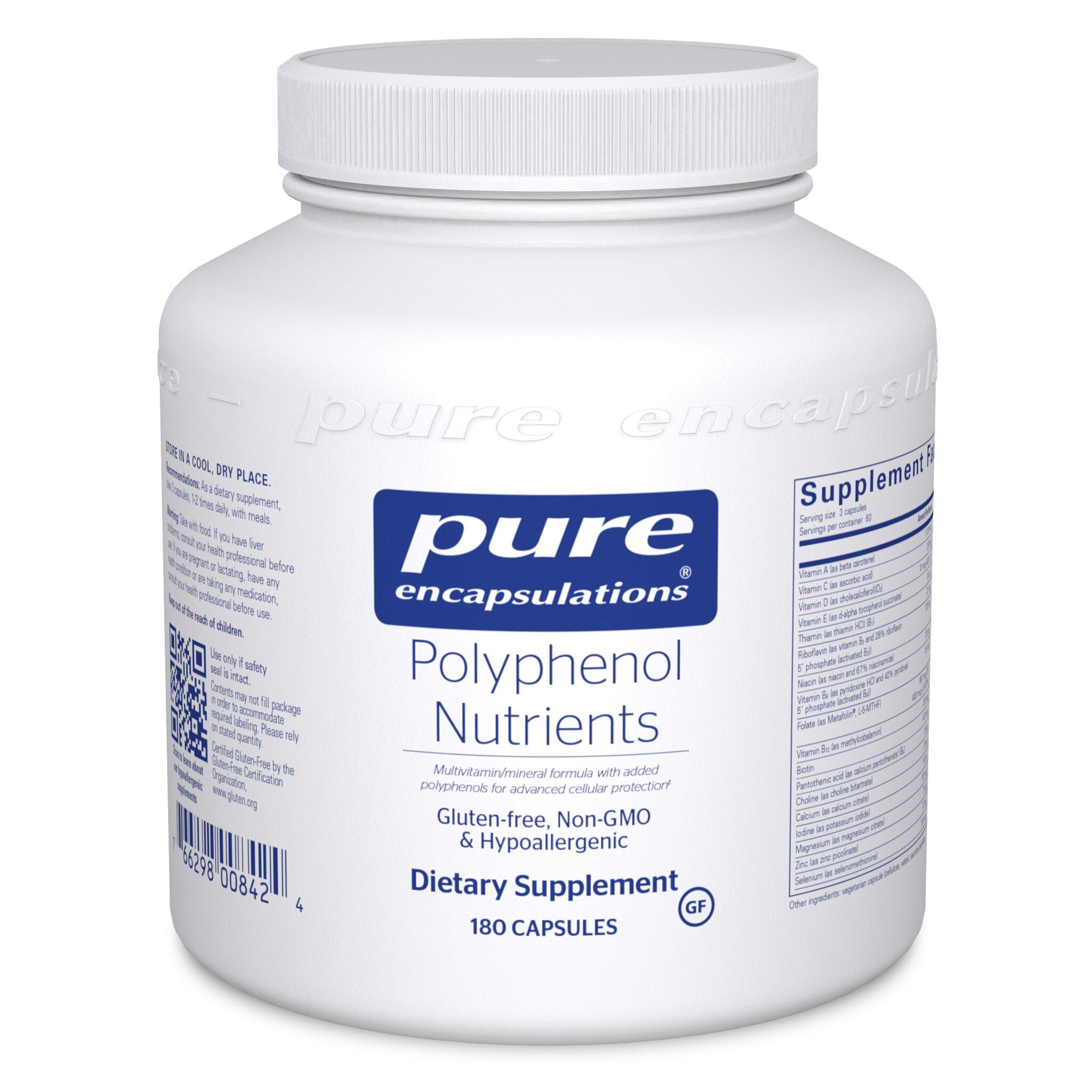 Pure Encapsulations Polyphenol Nutrients Supplement | Antioxidant Support for Heart & Brain Health | Daily Wellness & Immune System Boost