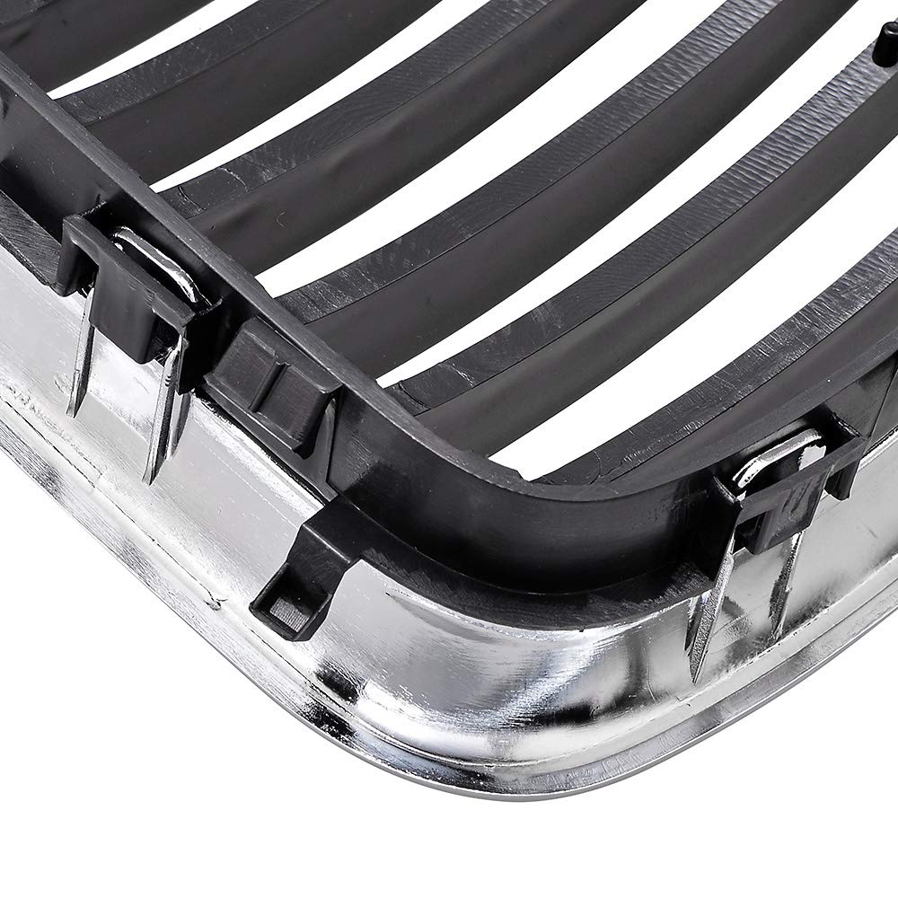 Black Chrome Front Kidney Grille for 1997-1999 BMW E36 3-Series Facelift | OEM Style Replacement | Enhanced Styling & Durability | Perfect for Car Upgrades & Showroom Look