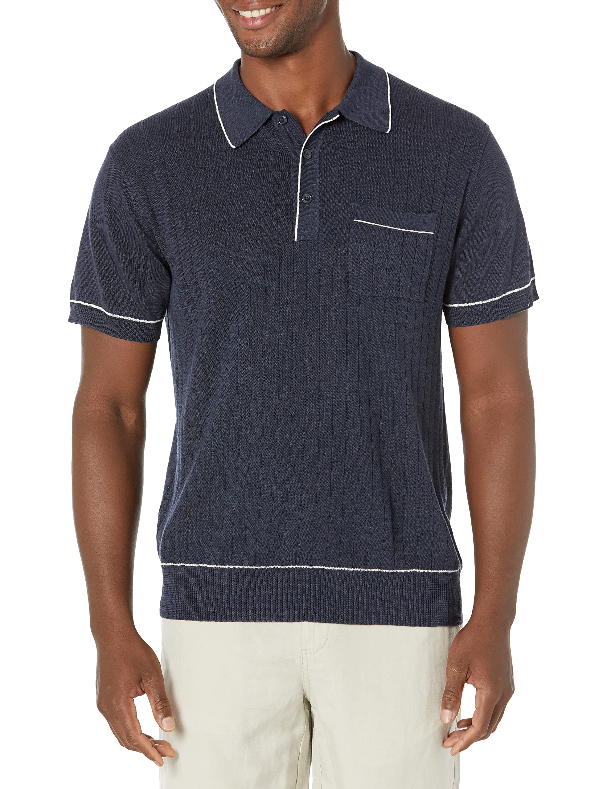 Arlo Linen Blend Polo Shirt for Men - Breathable Summer Casual Wear - Perfect for Office, Golf & Outdoor Activities