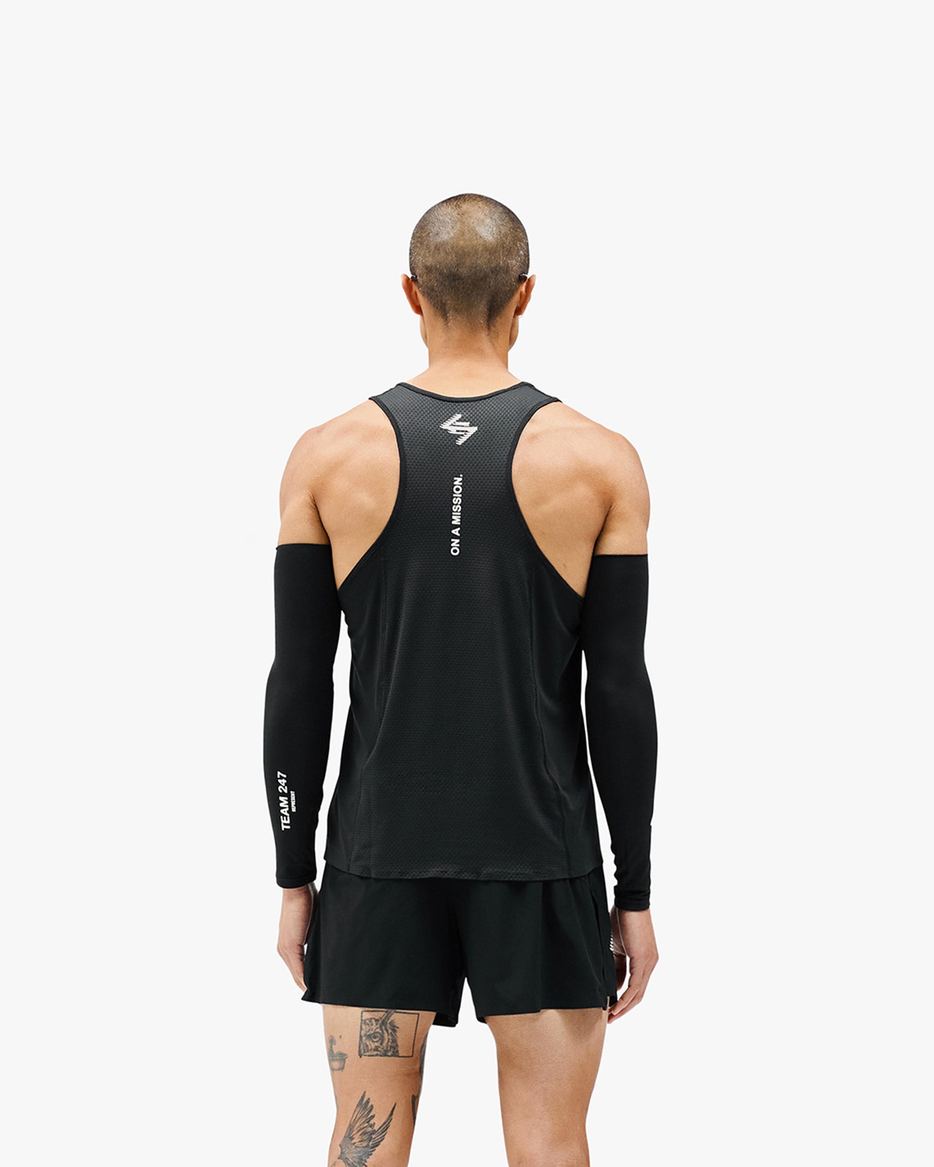 247 Manchester Singlet for Men - Comfortable Cotton Undershirt, Black - Perfect for Workouts, Layering & Everyday Wear