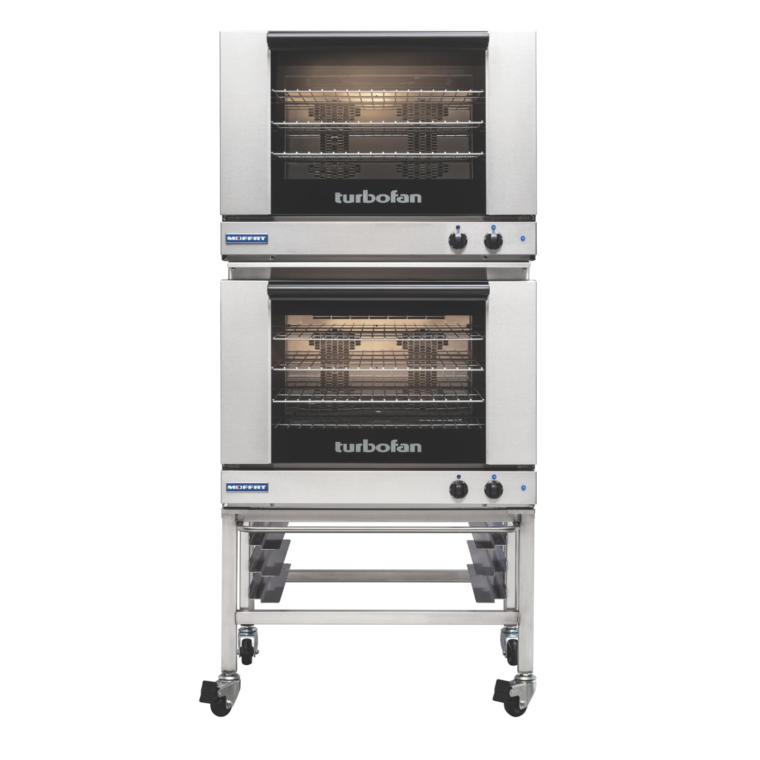 Moffat E28M4/2C Commercial Stainless Steel Convection Oven - Electric Full Size 2 Deck 208V/60Hz/1-Phase - Perfect for Restaurants, Bakeries & Catering Businesses
