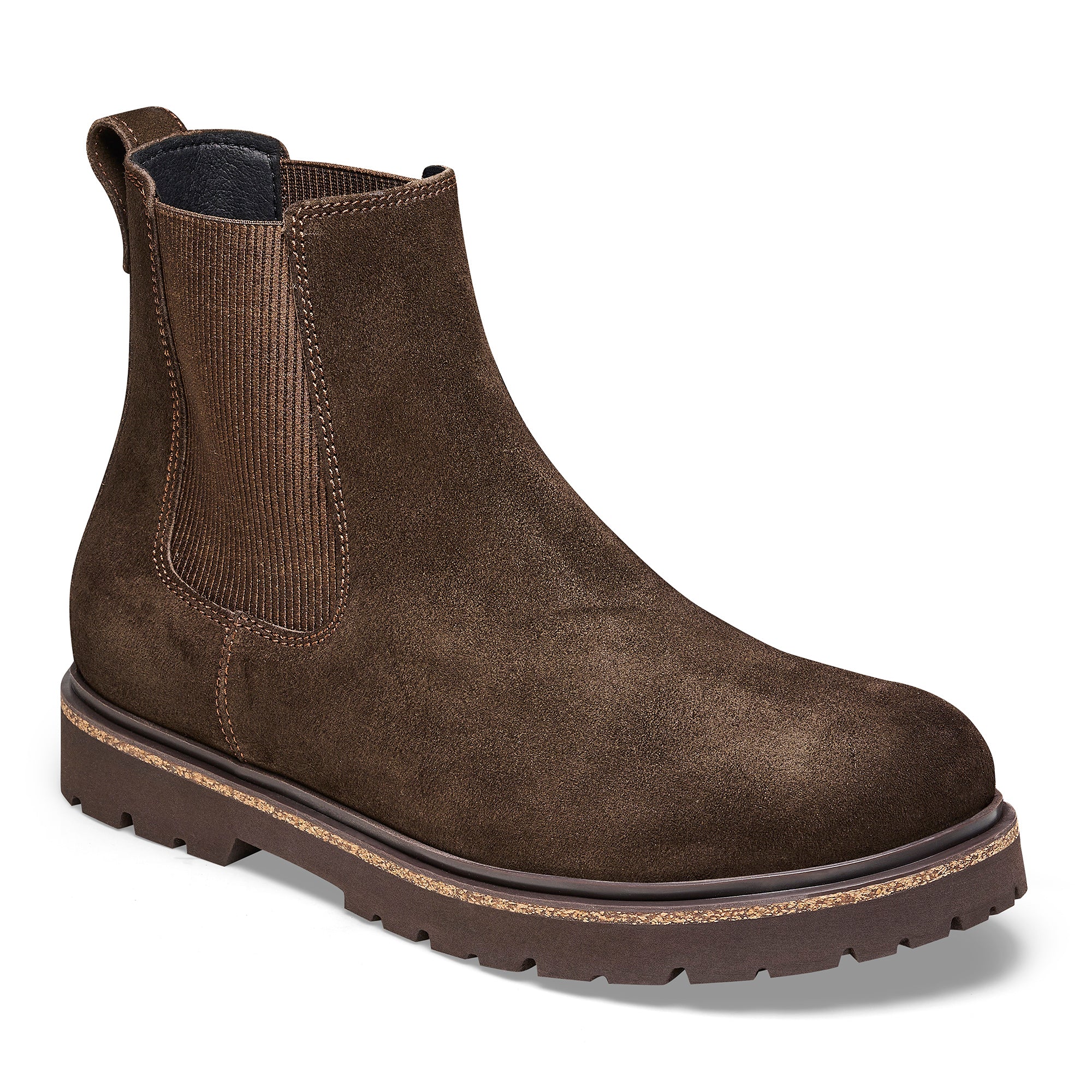 Birkenstock Women's Highwood Slip-On Clogs in Mocha - Comfortable Cork Footbed Sandals for Casual Wear, Home & Outdoor Activities