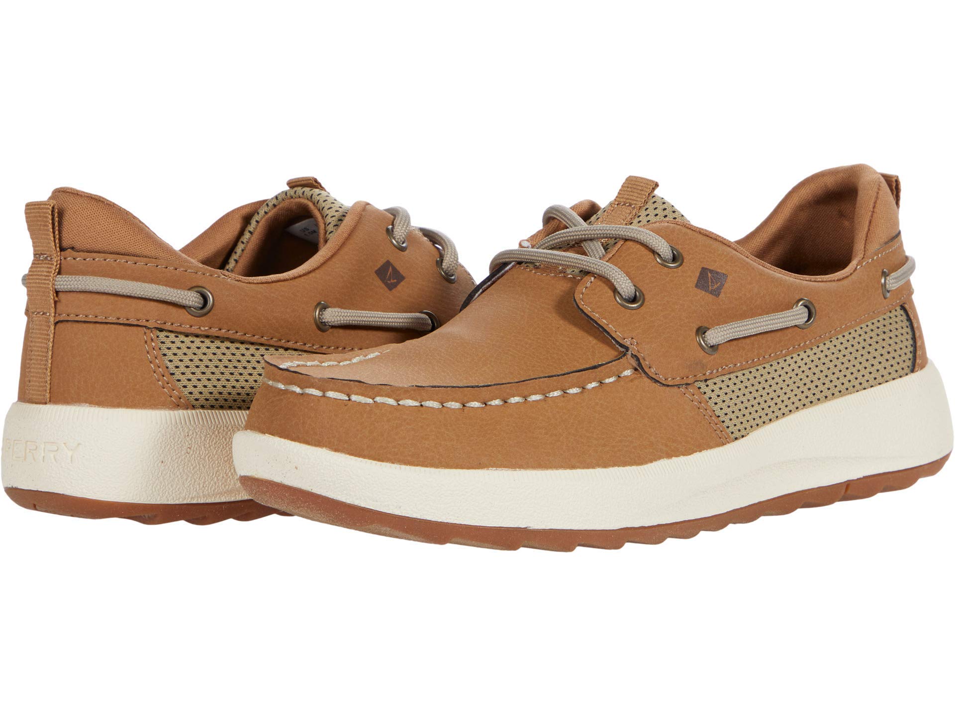 Sperry Kids' Fairwater Plushwave Sneakers - Water-Resistant Comfort Shoes for Boys & Girls - Perfect for School, Play & Outdoor Adventures