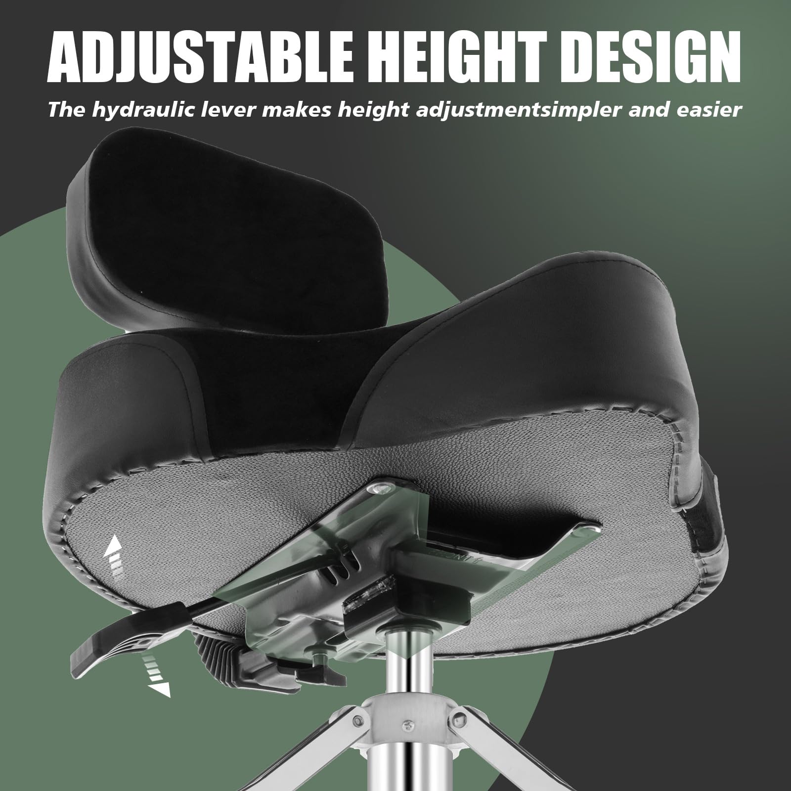 Heavy Duty Drum Throne with Backrest - Rotatable Airlift Drum Stool Seat, Square Style Drum Chair for Adult Drummers (Black) | Perfect for Drum Practice, Live Performances & Studio Recording Sessions