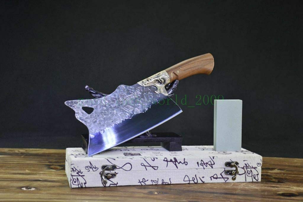 Authentic LongQuan 7Cr17MOV Steel Hand-Forged Chef Knife - Professional Kitchen Knife for Cooking, Slicing & Chopping - Perfect for Home Chefs & Culinary Enthusiasts