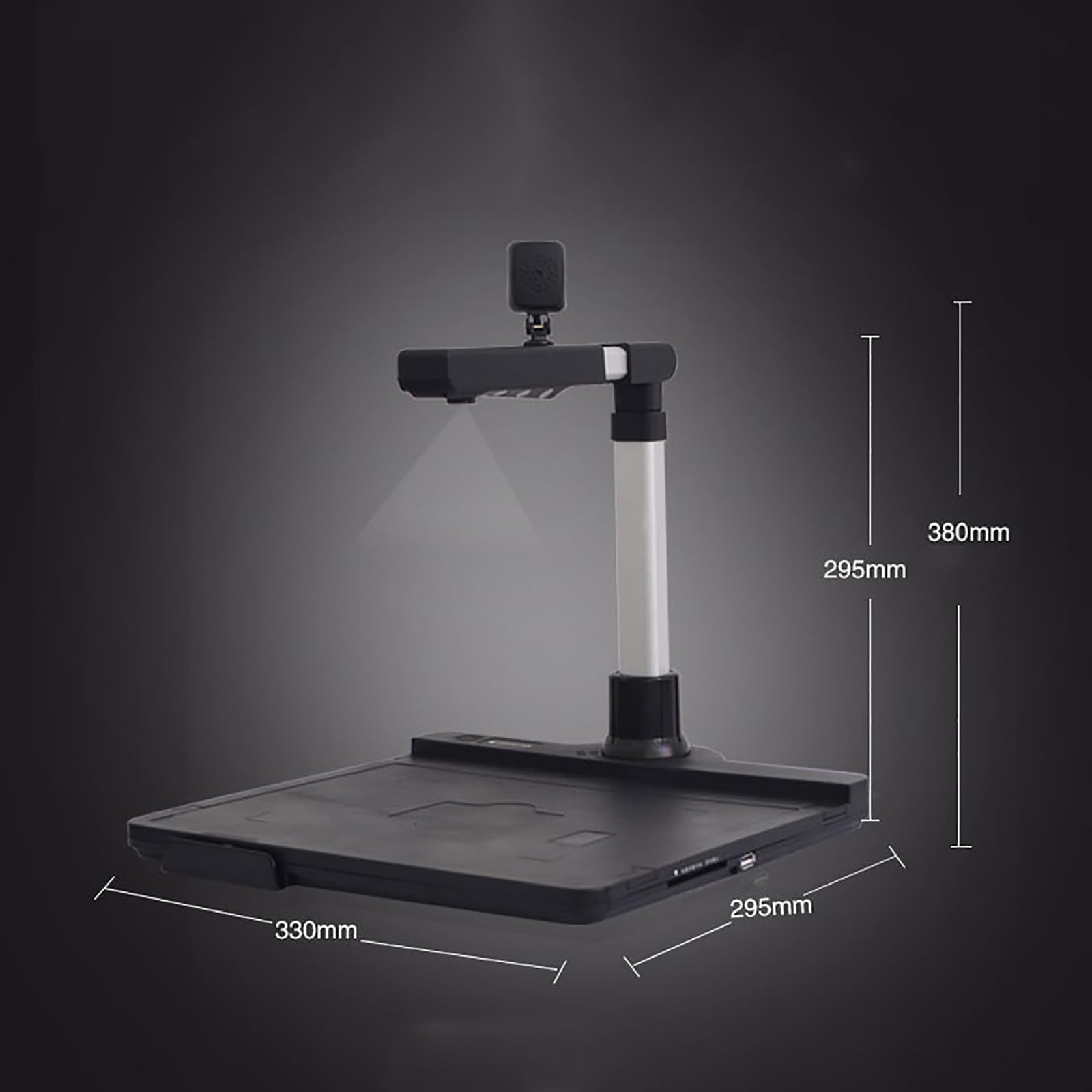 Portable A4 Document Scanner with 6 LED Lights & Dual Lens - 1500W Pixel, 1s/Page Fast Scanning, Smart Background Removal - Perfect for Photos, Books, ID Cards, Magazines - Ideal for Home Office, Business, Travel & Archiving