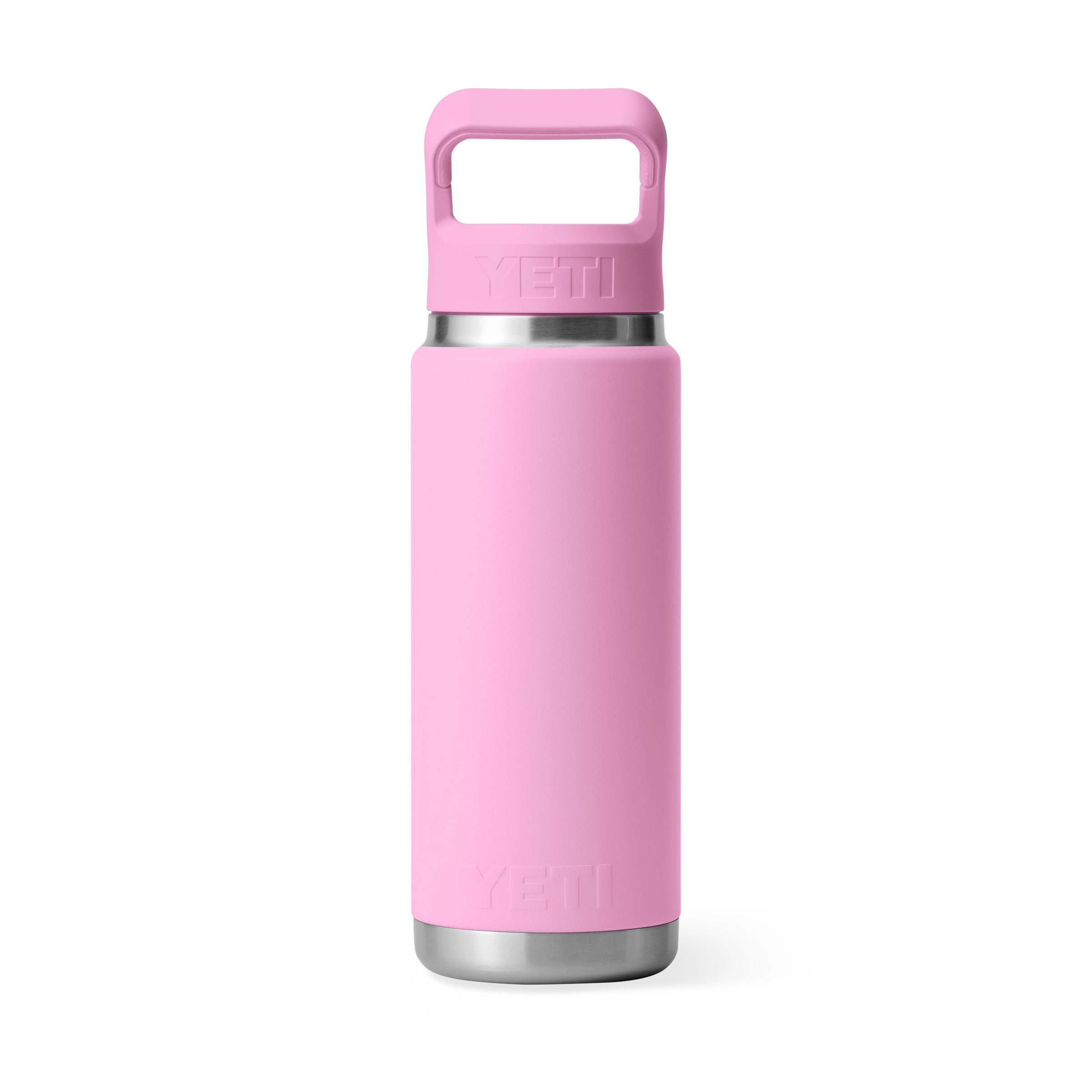26 oz Rambler Vacuum Insulated Straw Bottle - Leakproof Stainless Steel Water Bottle for Hot & Cold Drinks | Perfect for Hiking, Gym & Outdoor Adventures (Power Pink)