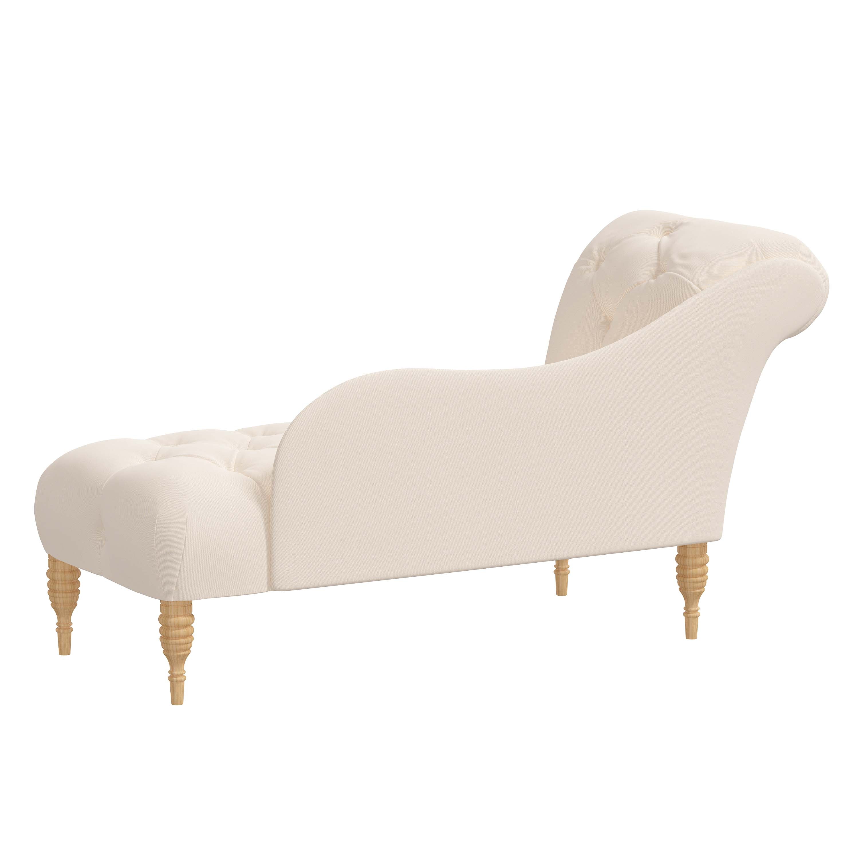 Rowen Chaise Lounge Chair - Modern Accent Furniture for Living Room, Bedroom & Patio - Stylish Upholstered Seating with Wooden Legs - Perfect for Relaxing, Reading & Decorating Your Home