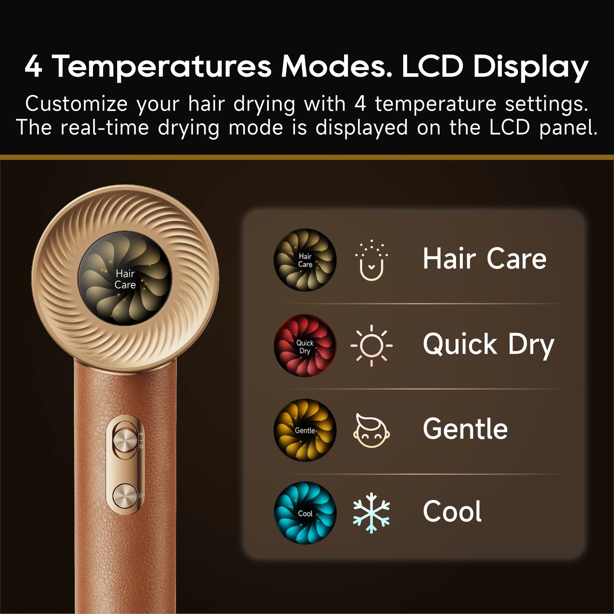 Dreame Hair Miracle Hair Dryer - Professional Ionic Blow Dryer for Fast Drying & Frizz Control - Perfect for Home & Salon Use