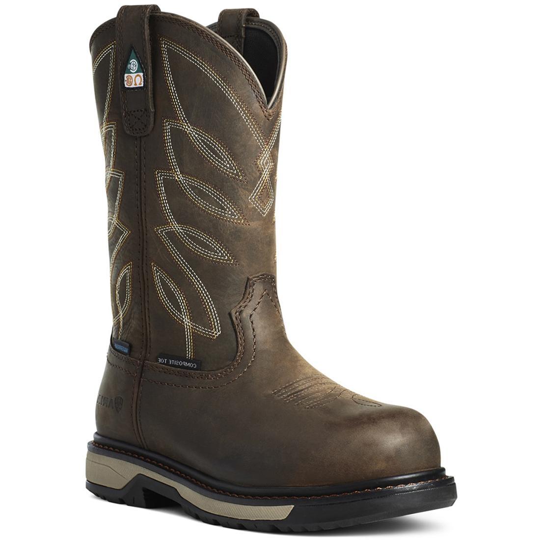 Riveter Women's CSA Certified Waterproof Composite Toe Work Boots - Brown Safety Shoes for Construction, Warehouse & Outdoor Work