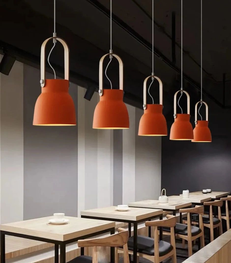 Macaron Loft LED Iron Pendant Light - Modern Industrial Hanging Fixture for Kitchen Island, Dining Room & Bedroom Lighting