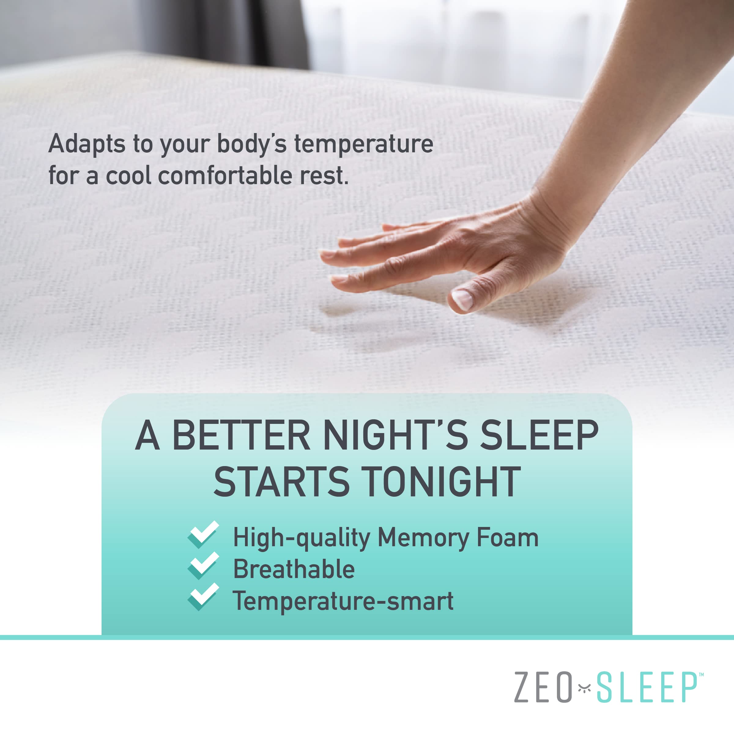 1.5 Inch Firm to Extra Firm Memory Foam Mattress Topper with Removable Cover - Full Size Bed Topper for Overweight Sleepers & Back Pain Relief - Enhanced Support & Pressure Relief for Side, Back & Stomach Sleepers - Perfect for Guest Beds, Dorm Rooms & Home Use