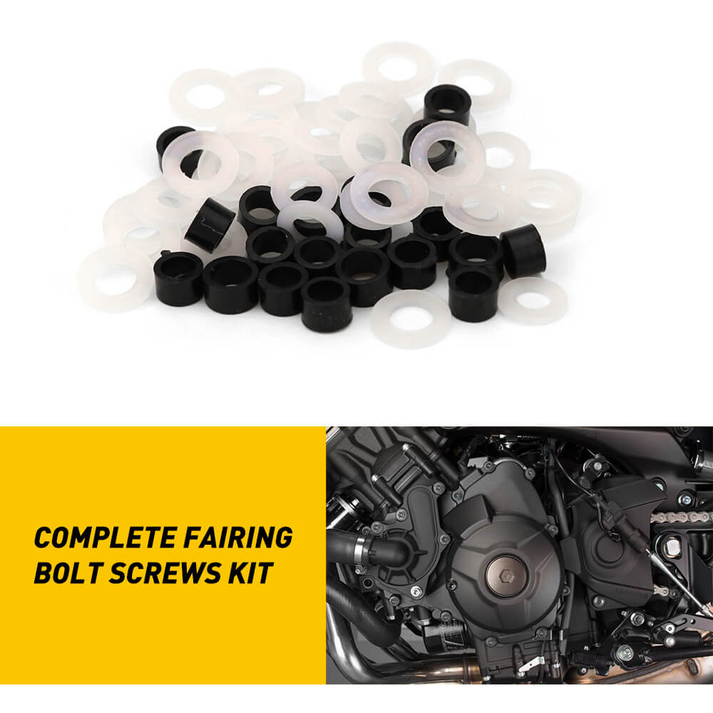 Universal Motorcycle Fairing Nut and Bolt Assortment Kit - Durable Fasteners for Motorcycle Body Panels & Accessories - Perfect for Repair, Customization & Maintenance