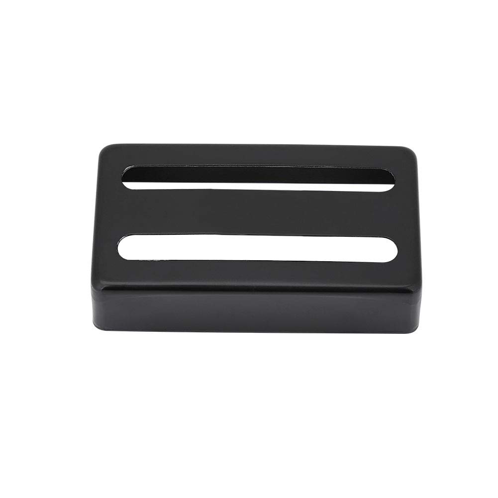 Eujgoov Black Humbucker Pickup Cover for Electric Guitar - 2 Slot Design | Perfect for Gibson, Fender & More | Enhance Tone & Protect Pickups for Live Performances & Studio Recording