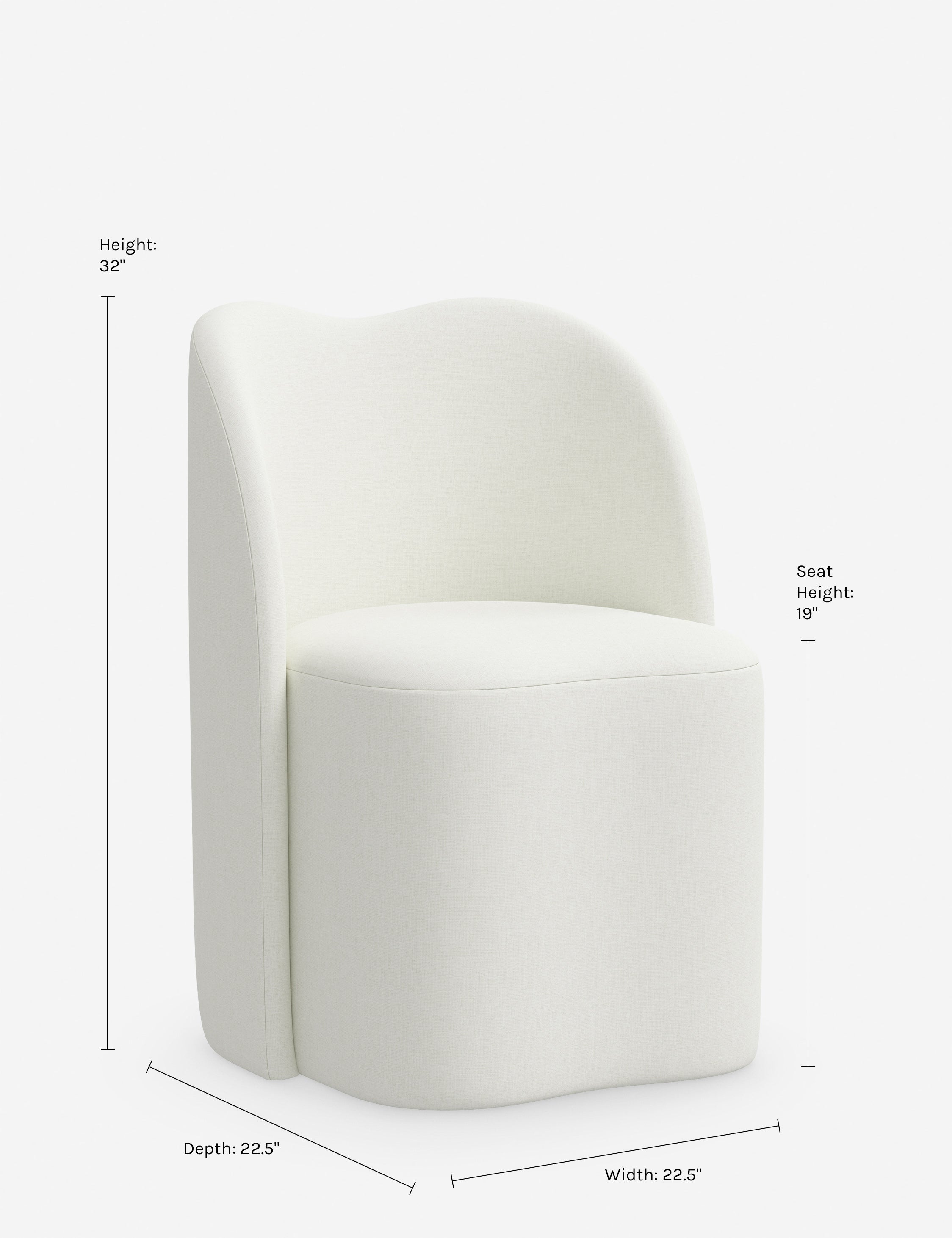 Bedell Dining Chair - Modern Wooden Dining Room Chairs with Upholstered Seat - Comfortable Kitchen Chairs for Home, Restaurant & Office Use
