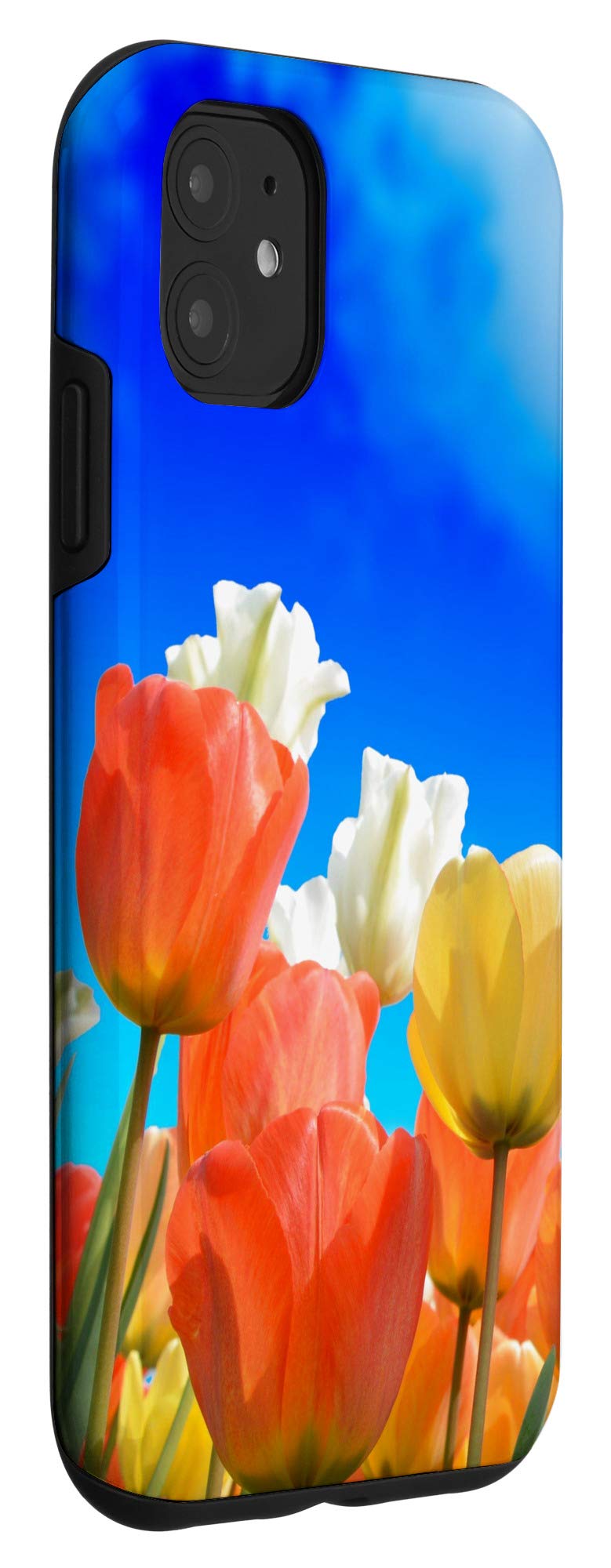 iPhone 11 Case with Tulip Design - Shockproof & Slim Protective Cover for iPhone 11 (6.1 Inch) - Perfect for Everyday Use, Travel & Gift Giving