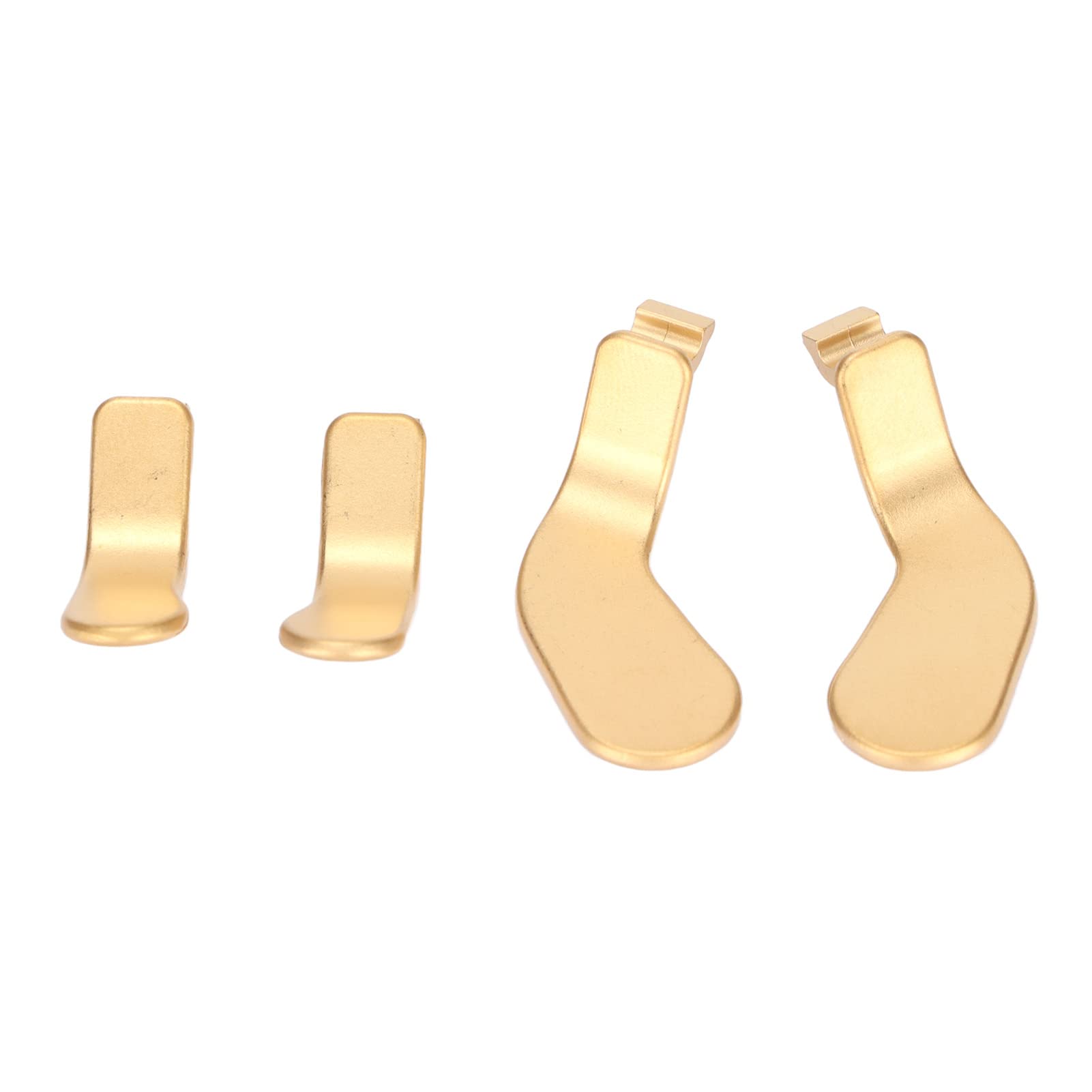 4-Piece Stainless Steel Controller Paddle Set - Replacement Parts for Xbox One Elite Controller Series 2 Model 1797 (Gold) - Enhance Your Gaming Performance with Premium Metal Paddles for FPS, Racing & Competitive Play